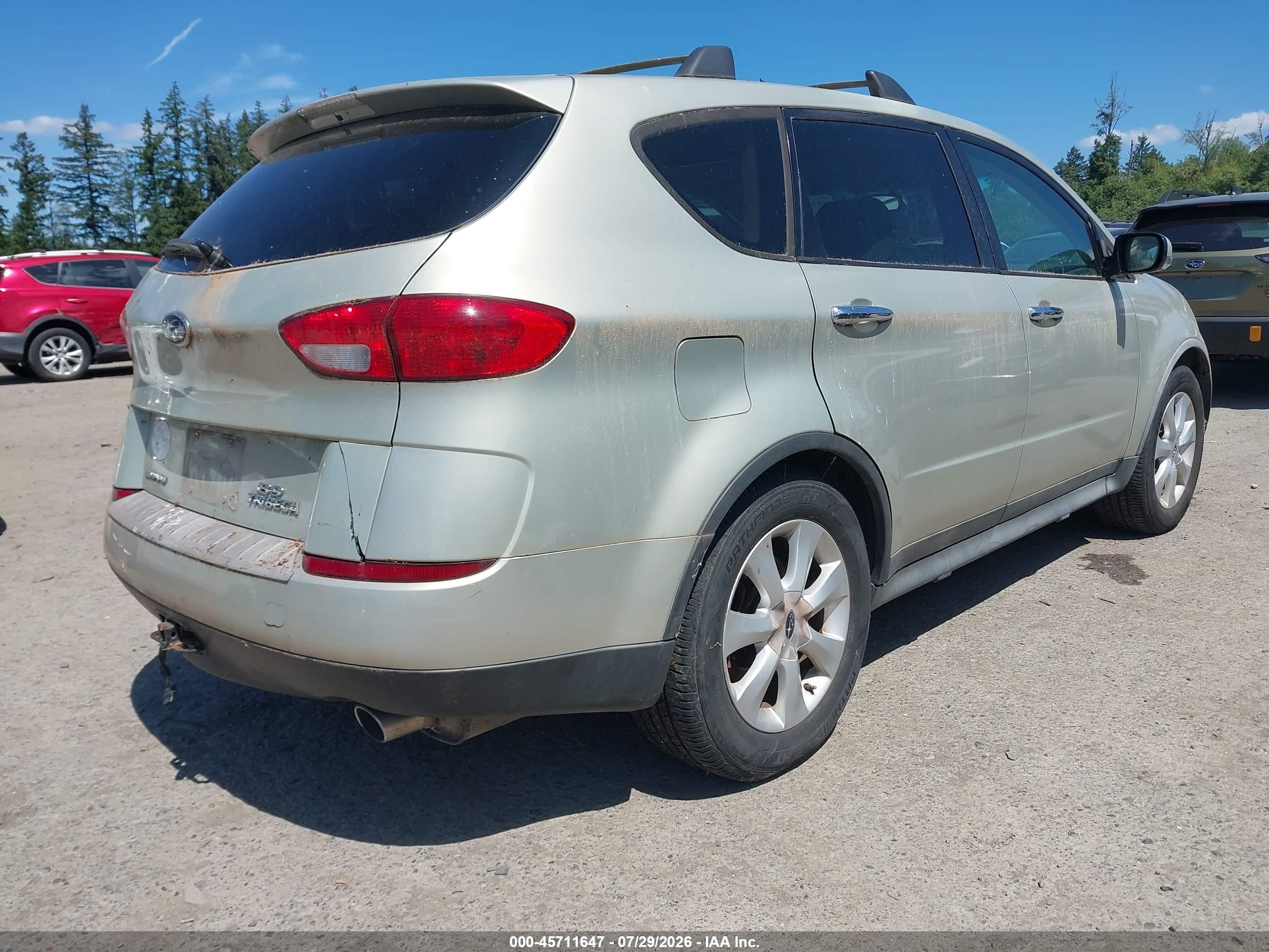 2006 Subaru B9 Tribeca Base 7-passenger/limited 7-passenger Зеленый vin: 4S4WX86C864401993