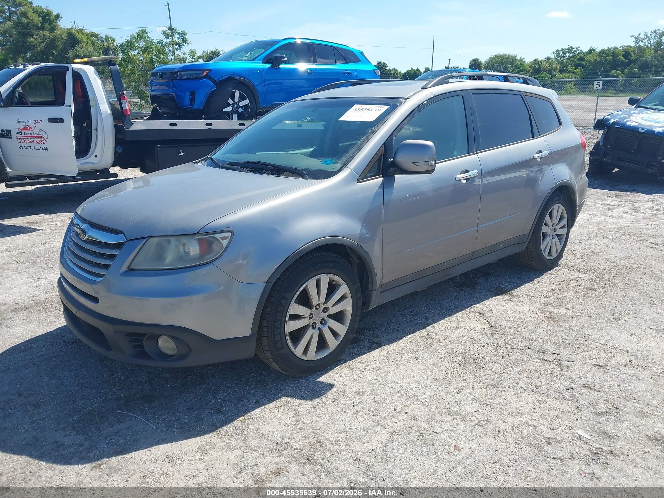 2008 Subaru Tribeca Limited 7-passenger Серый vin: 4S4WX90D184413803