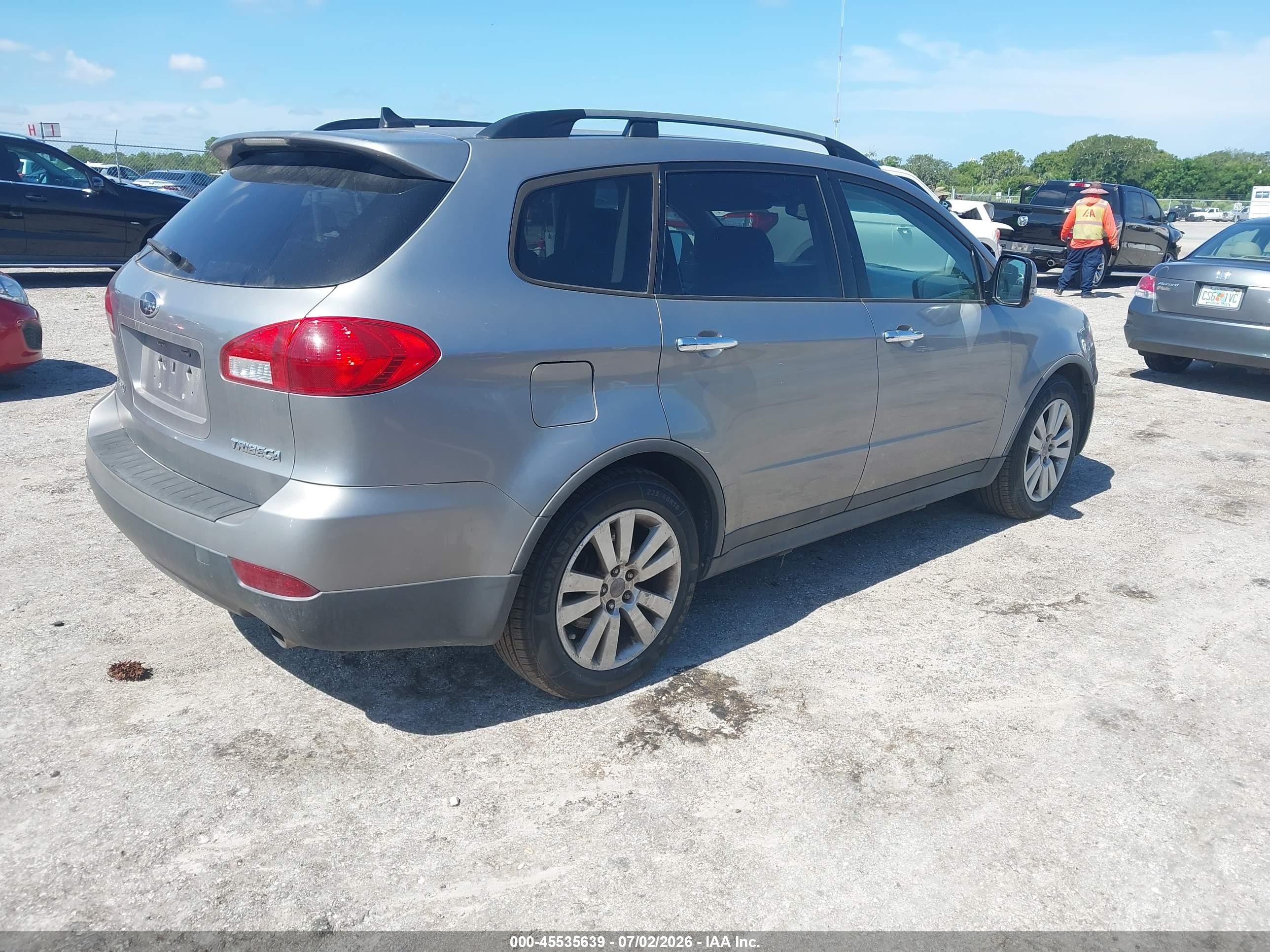 2008 Subaru Tribeca Limited 7-passenger Серый vin: 4S4WX90D184413803