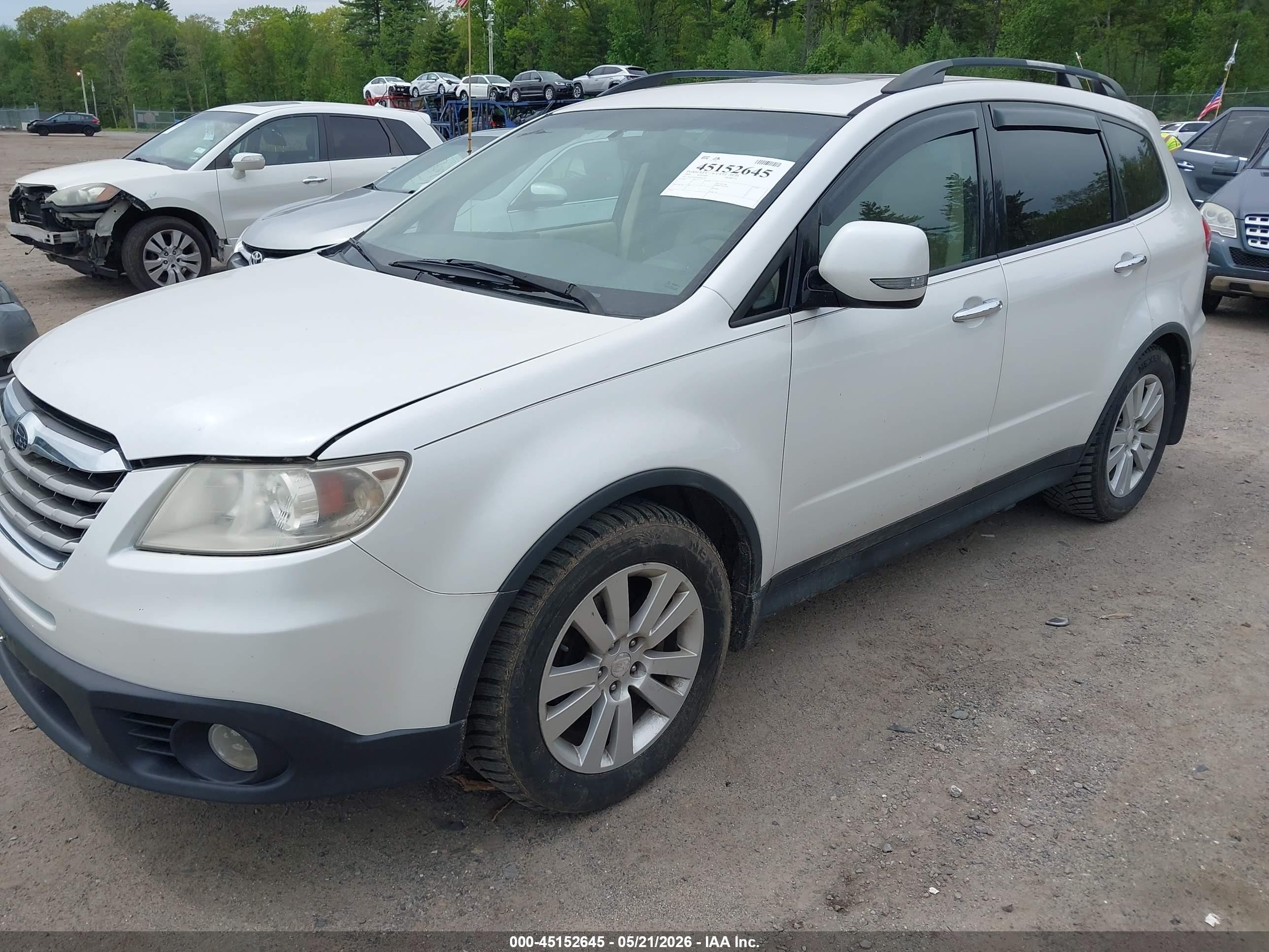2009 Subaru Tribeca Limited 7-passenger Белый vin: 4S4WX90D794401852