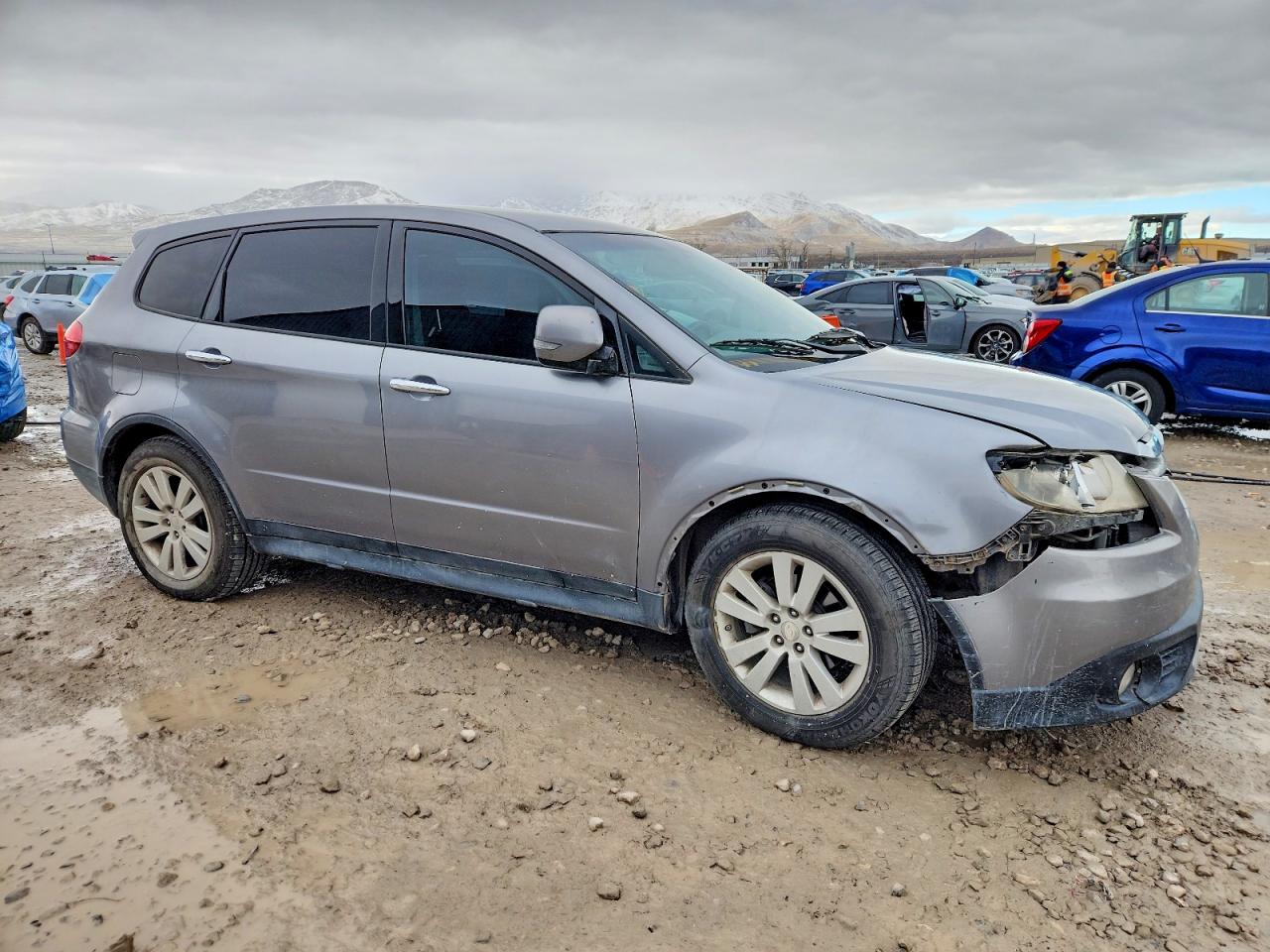 2008 Subaru Tribeca Gray vin: 4S4WX91D384406527