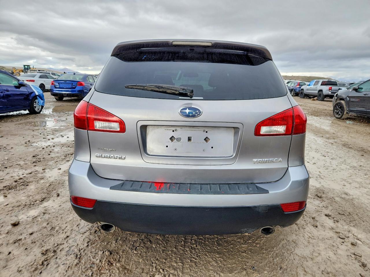 2008 Subaru Tribeca Gray vin: 4S4WX91D384406527