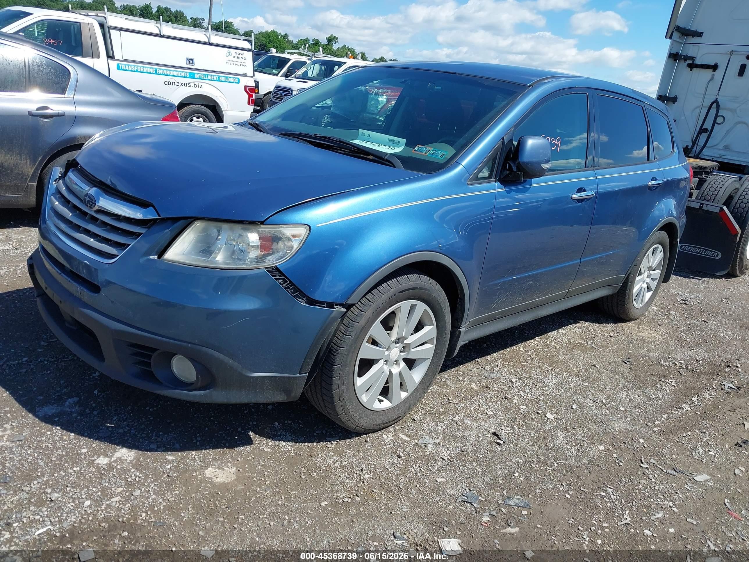 2008 Subaru Tribeca Base 5-passenger Синий vin: 4S4WX91D484403801