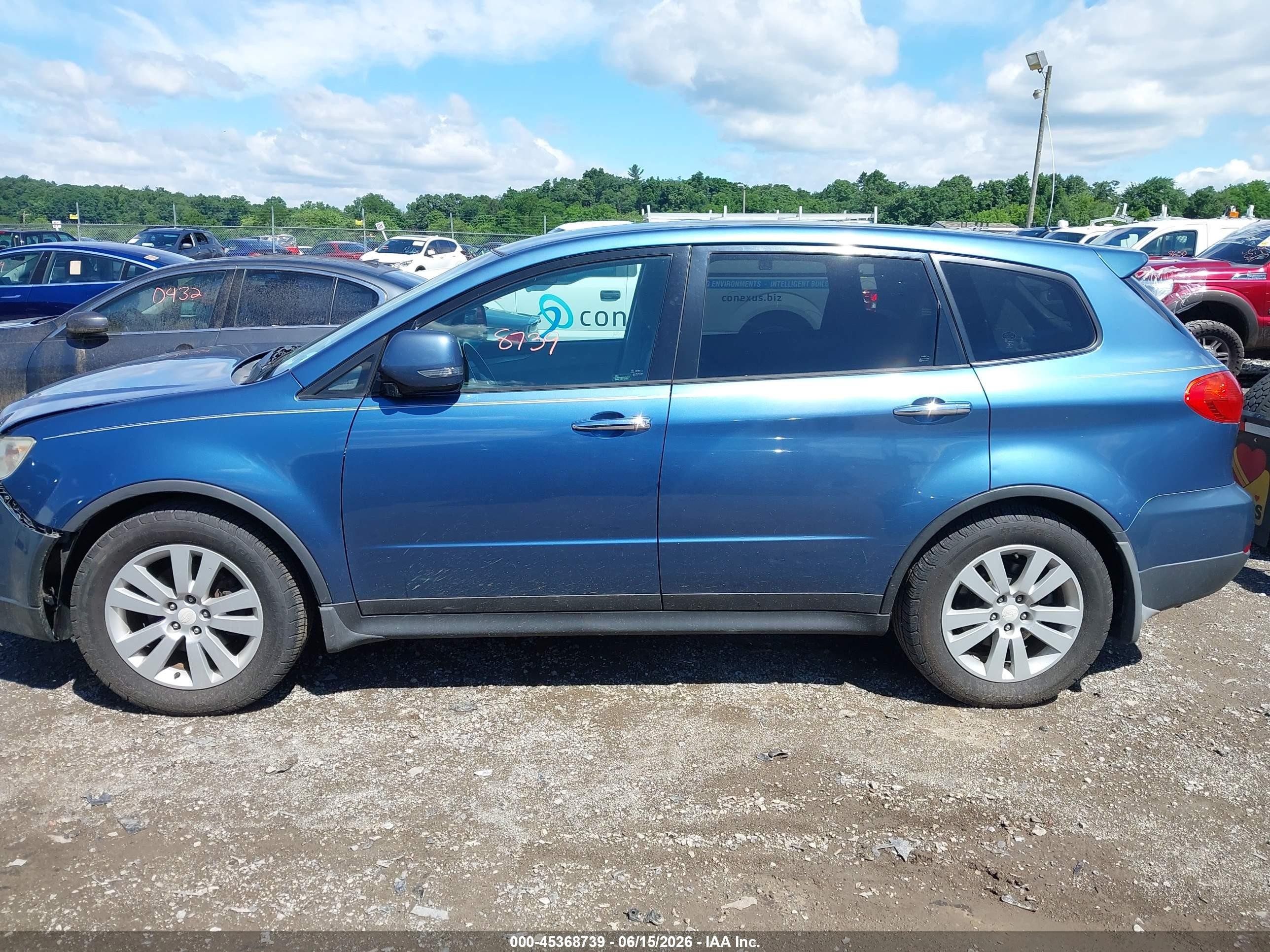 2008 Subaru Tribeca Base 5-passenger Синий vin: 4S4WX91D484403801