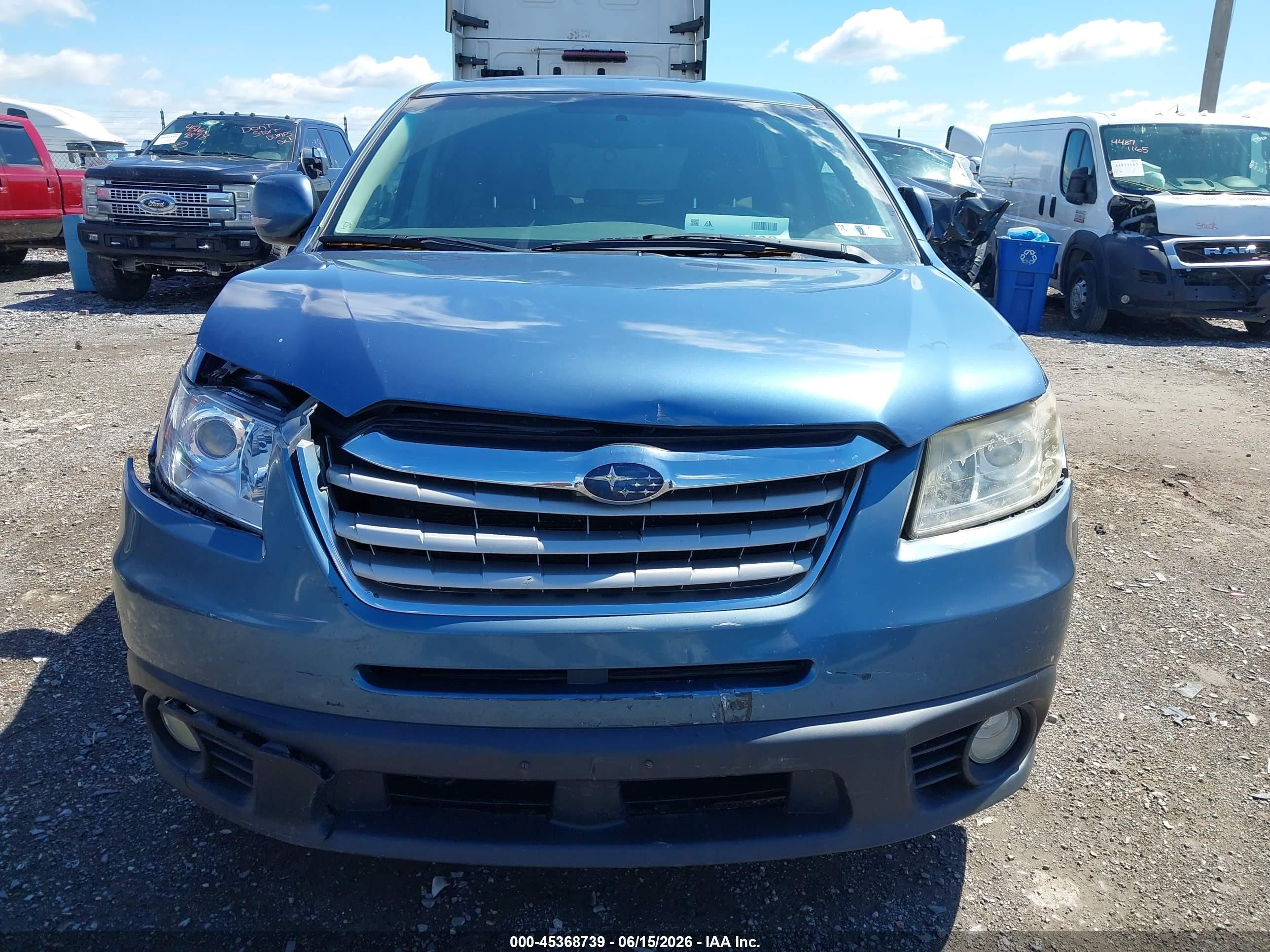 2008 Subaru Tribeca Base 5-passenger Синий vin: 4S4WX91D484403801