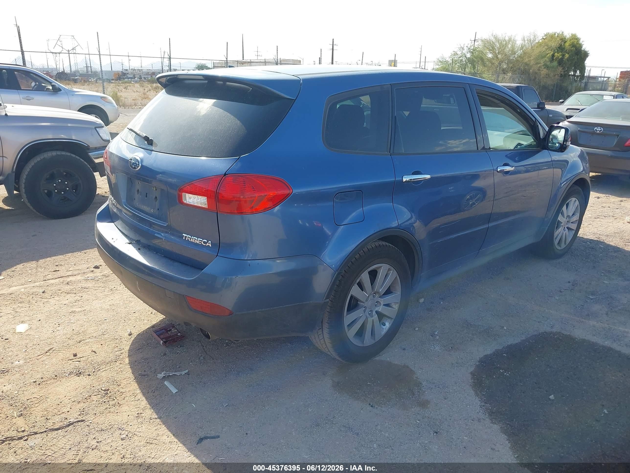 2008 Subaru Tribeca Base 5-passenger Blue vin: 4S4WX91D684405307