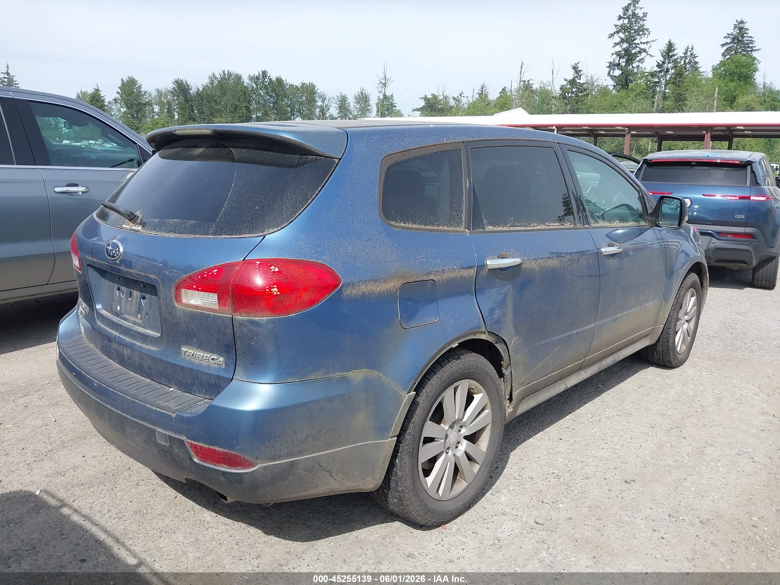 2008 Subaru Tribeca Base 5-passenger Синий vin: 4S4WX91D884404076