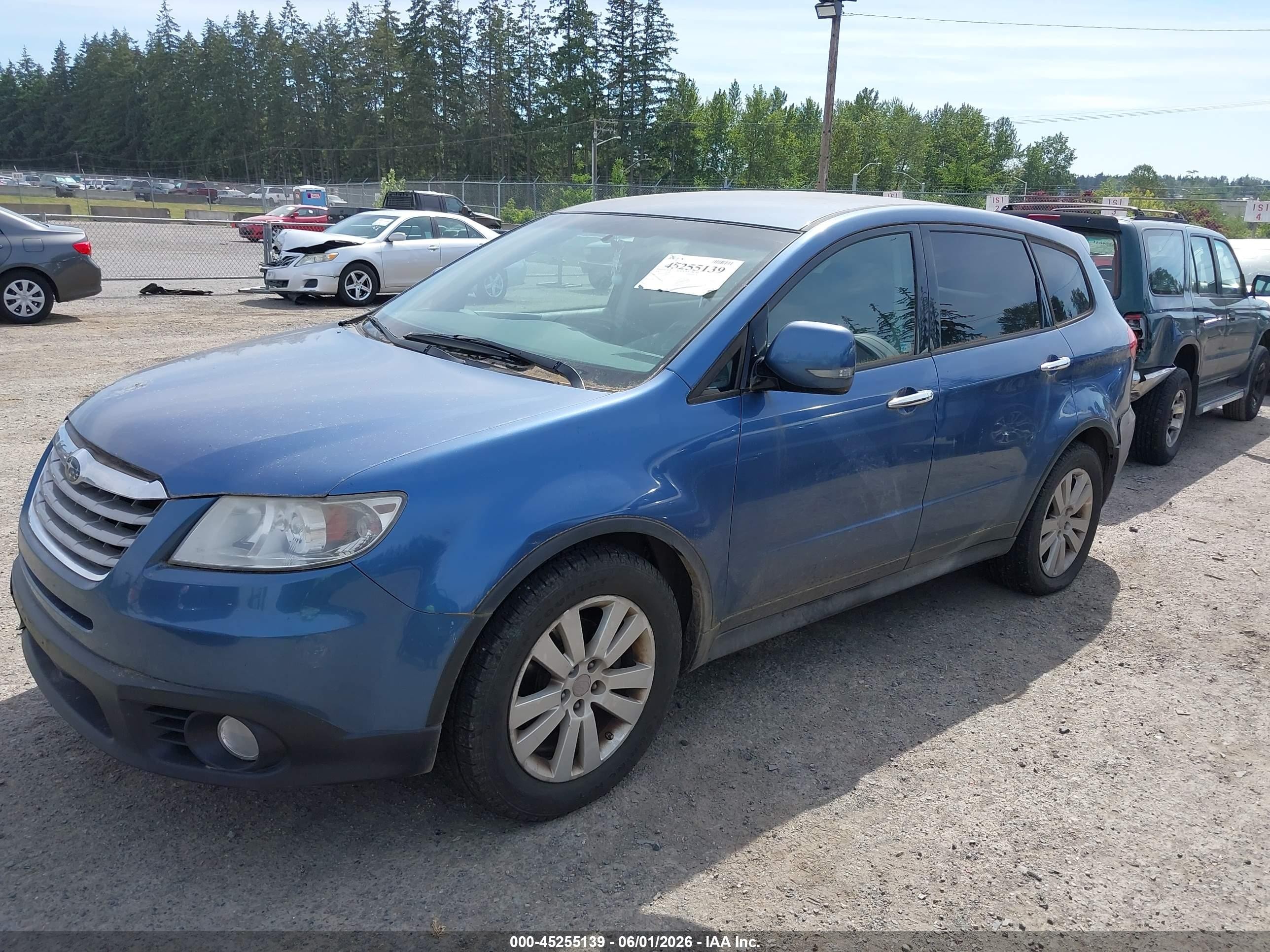 2008 Subaru Tribeca Base 5-passenger Синий vin: 4S4WX91D884404076
