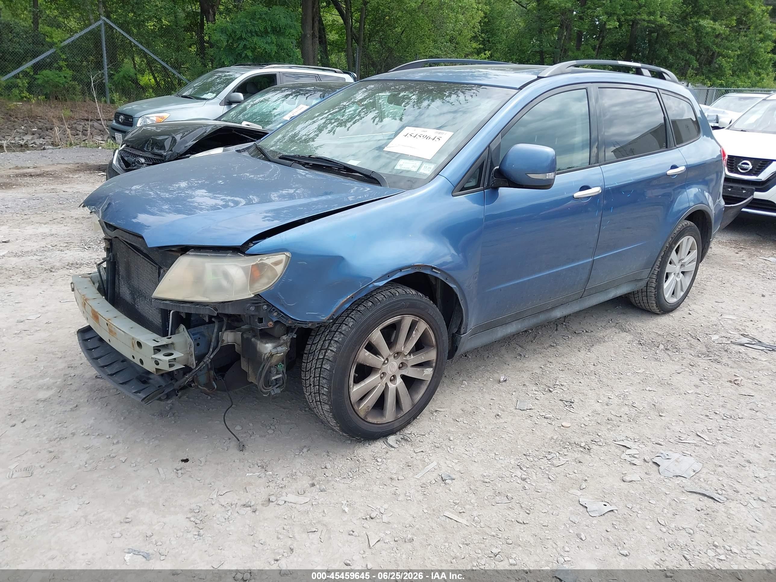 2008 Subaru Tribeca Limited 5-passenger Синий vin: 4S4WX92D684407220