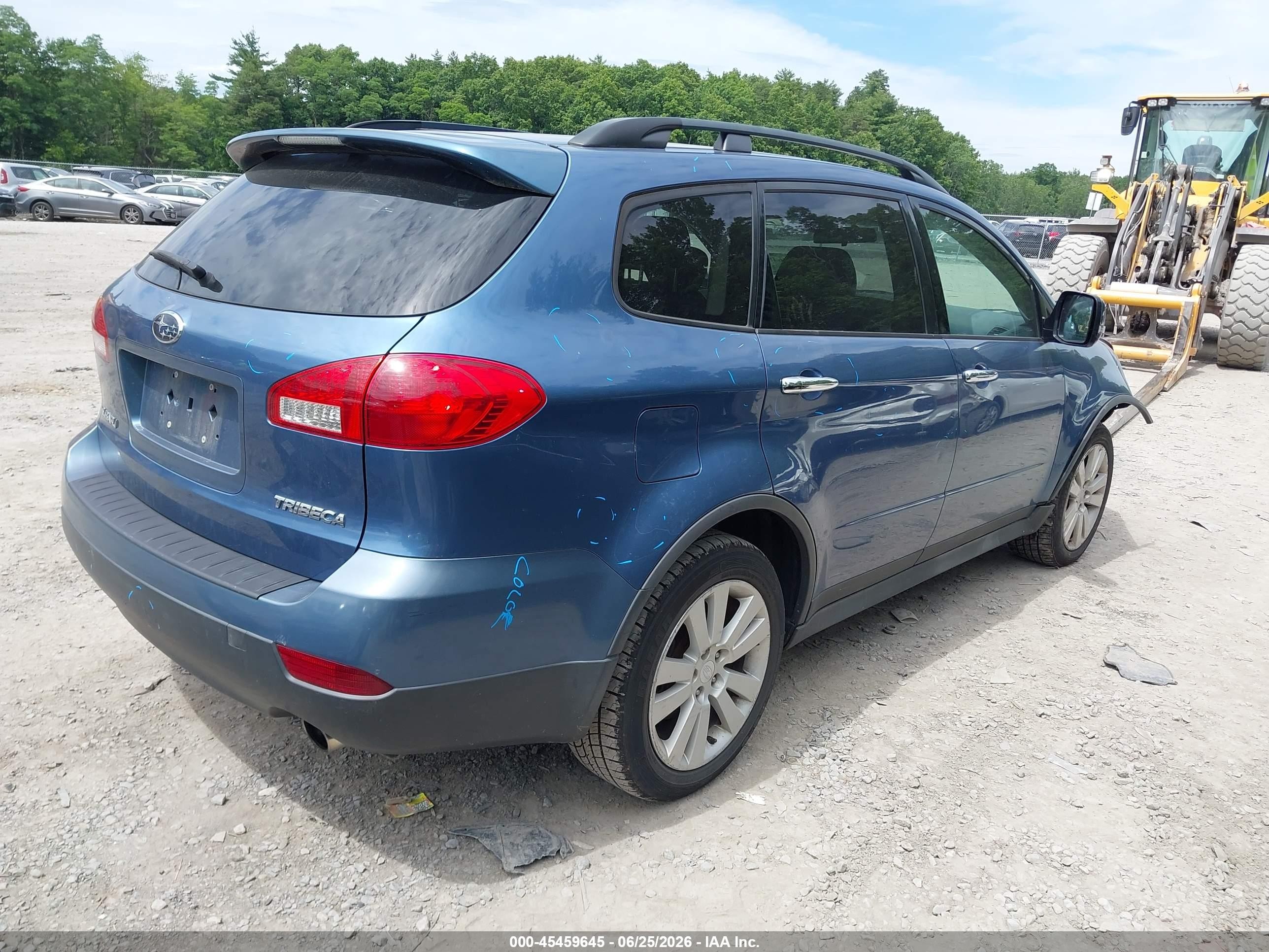2008 Subaru Tribeca Limited 5-passenger Синий vin: 4S4WX92D684407220