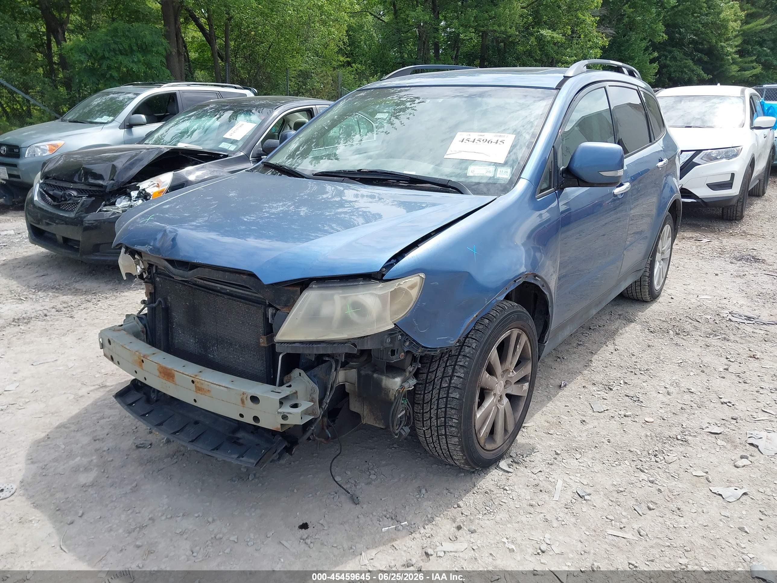 2008 Subaru Tribeca Limited 5-passenger Синий vin: 4S4WX92D684407220