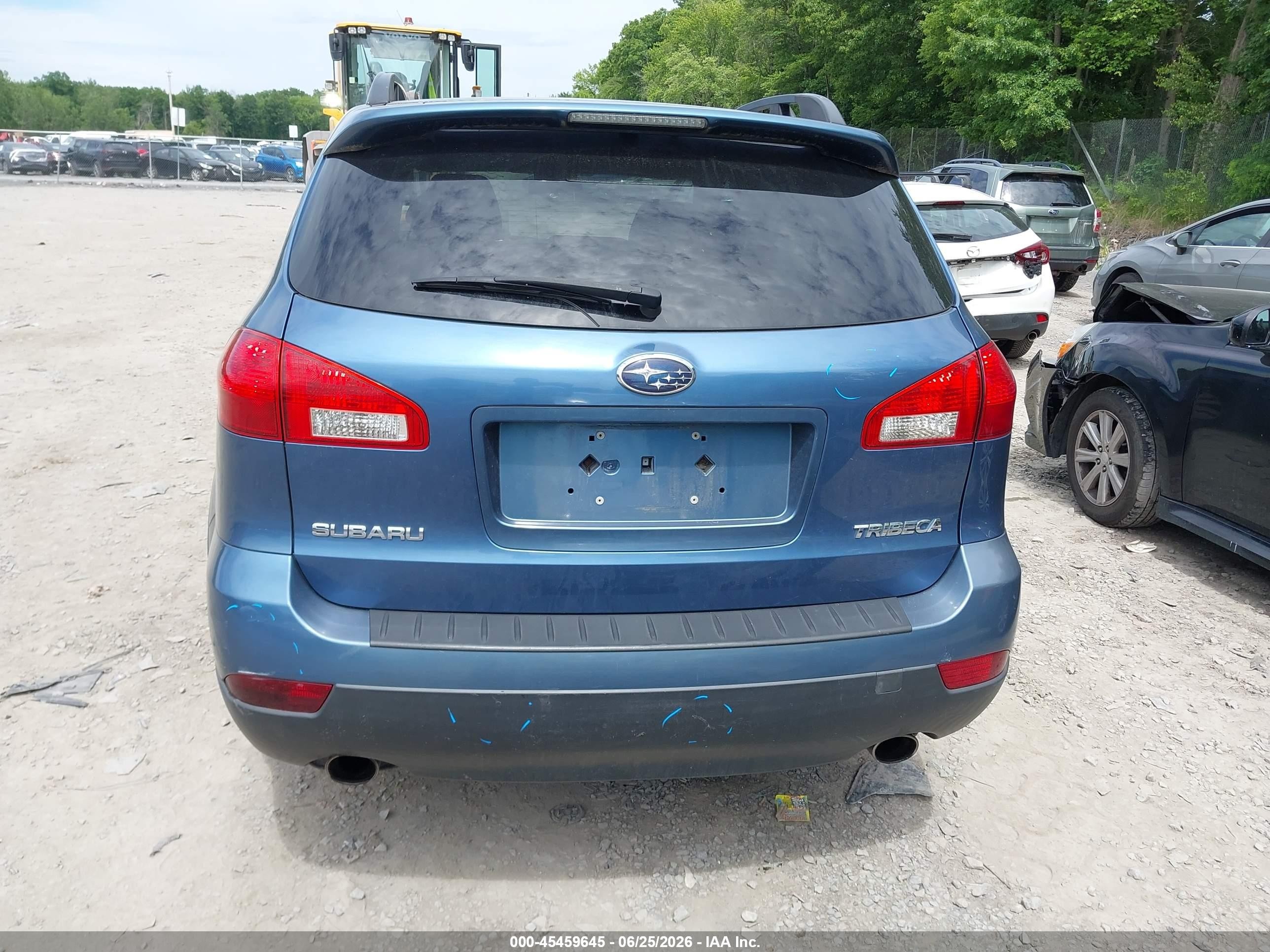 2008 Subaru Tribeca Limited 5-passenger Синий vin: 4S4WX92D684407220