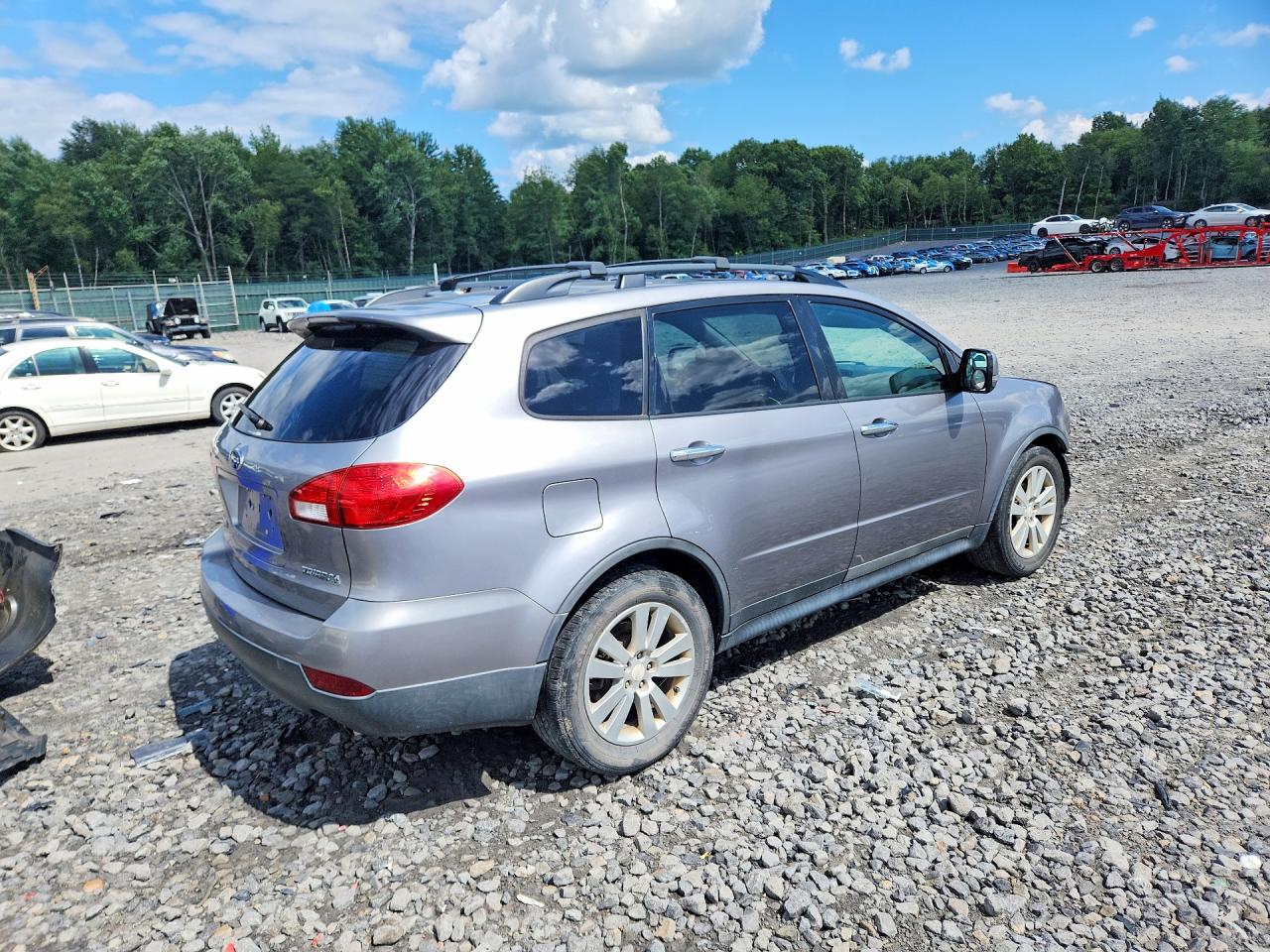 2008 Subaru Tribeca Limited Silver vin: 4S4WX92D784408649