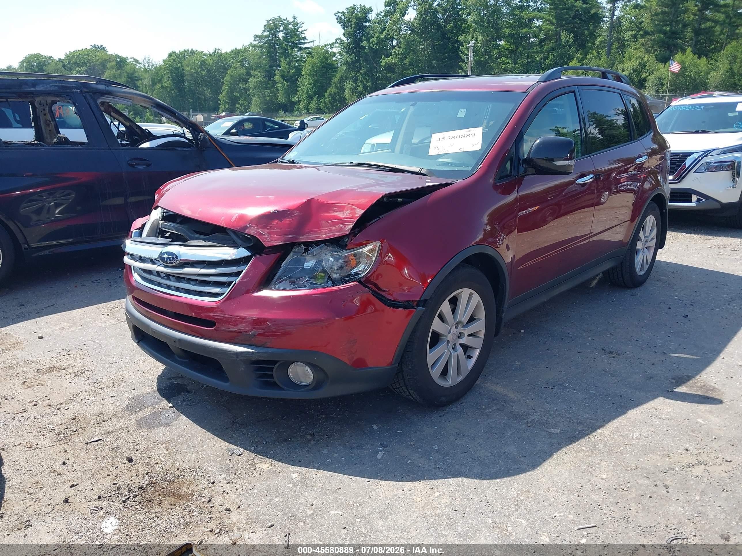 2009 Subaru Tribeca Limited 5-passenger Red vin: 4S4WX92DX94407769