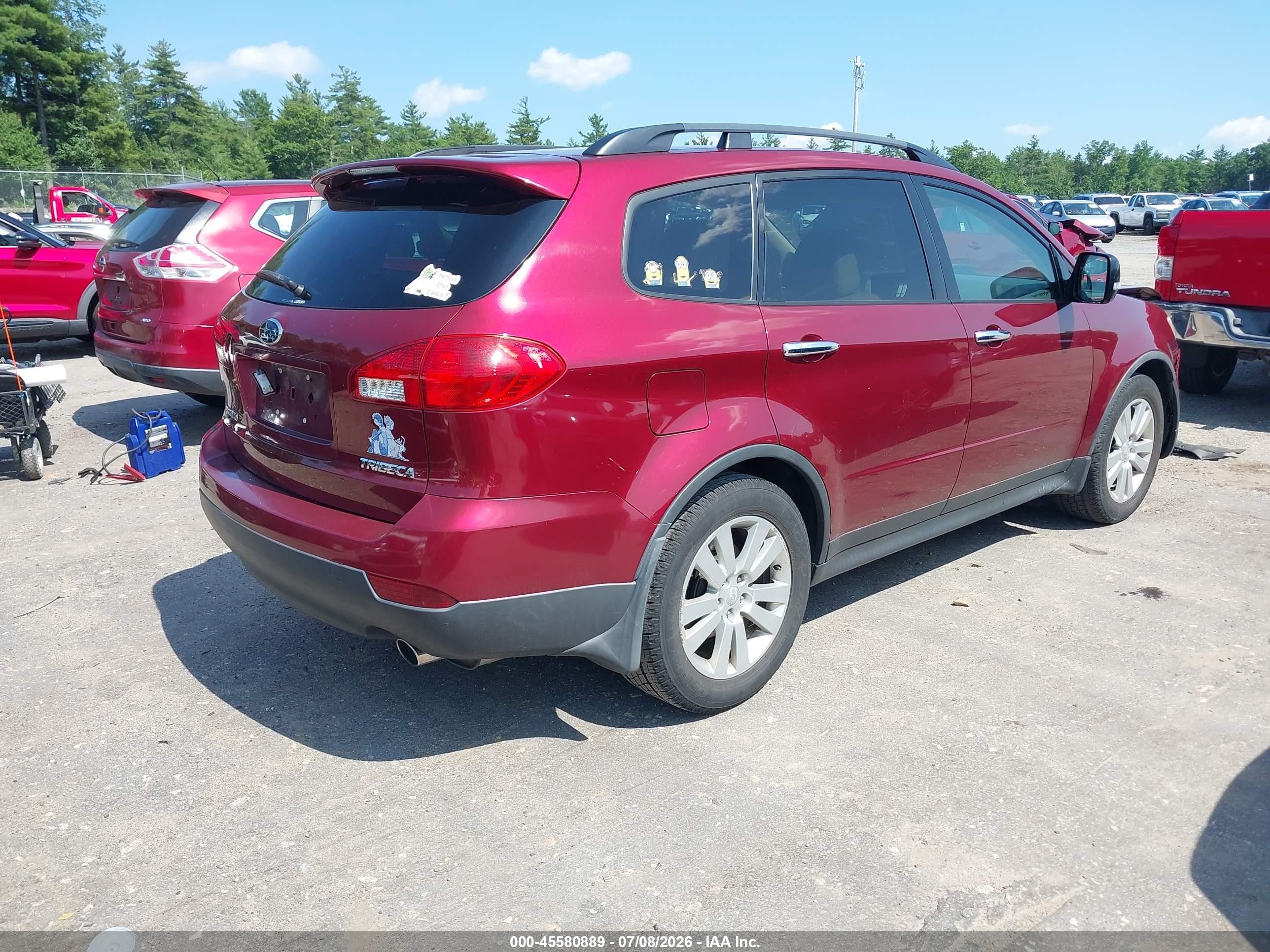 2009 Subaru Tribeca Limited 5-passenger Red vin: 4S4WX92DX94407769