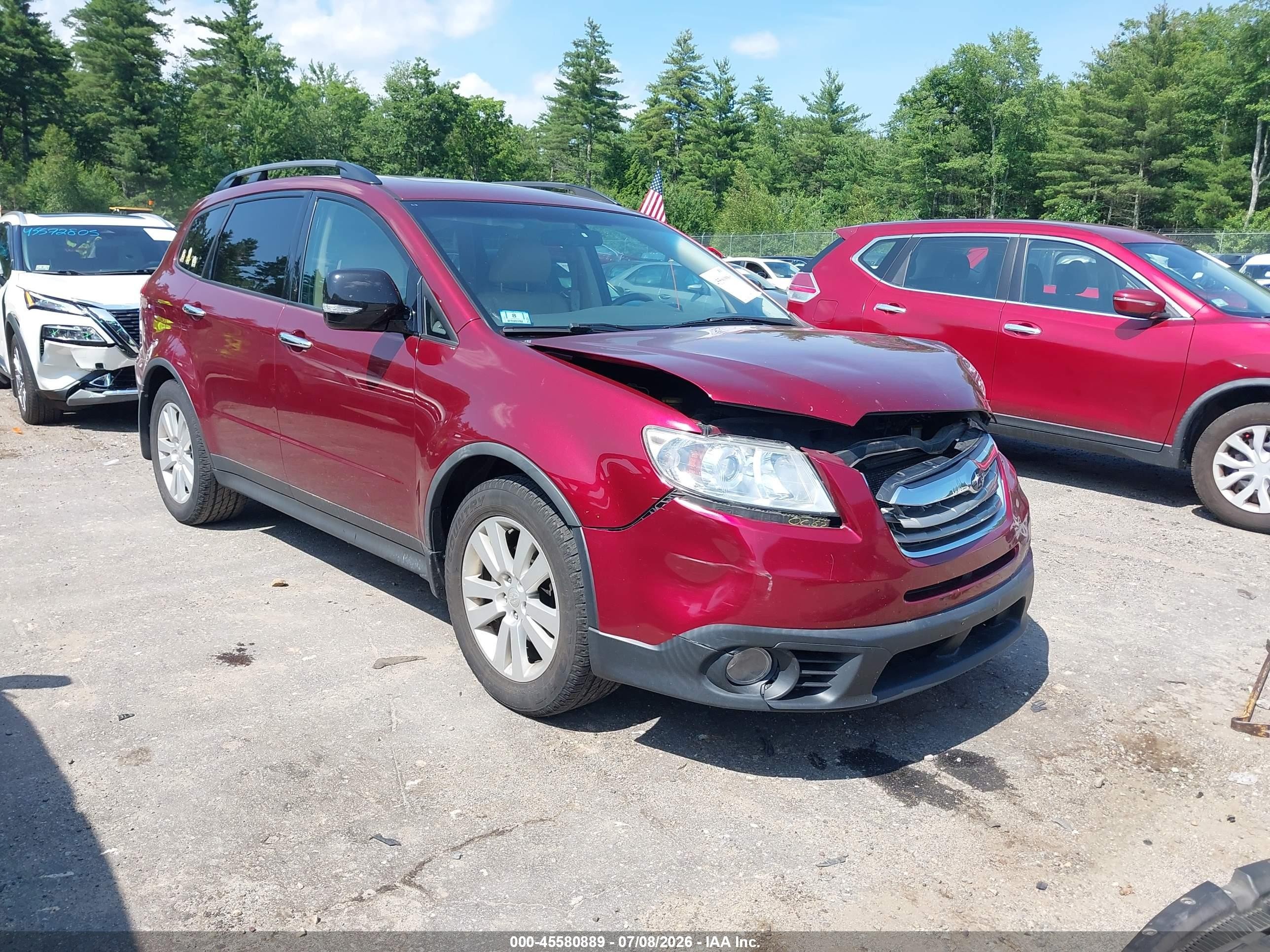 2009 Subaru Tribeca Limited 5-passenger Red vin: 4S4WX92DX94407769