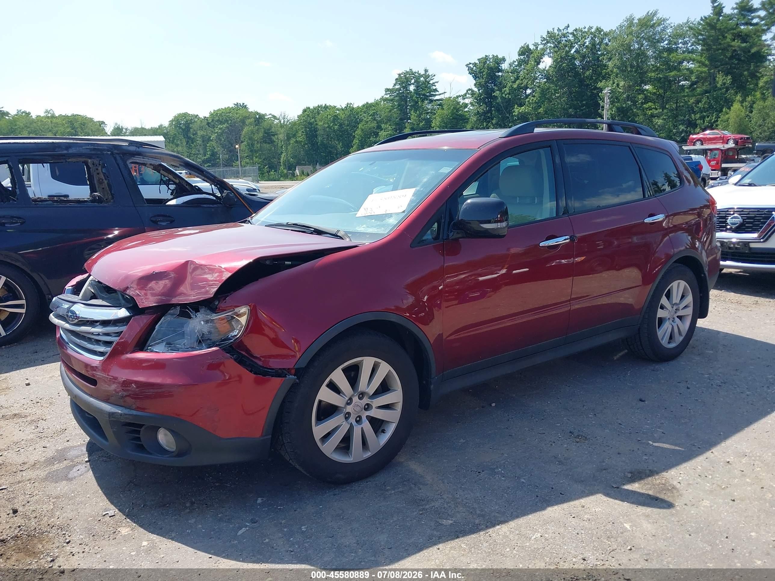 2009 Subaru Tribeca Limited 5-passenger Red vin: 4S4WX92DX94407769
