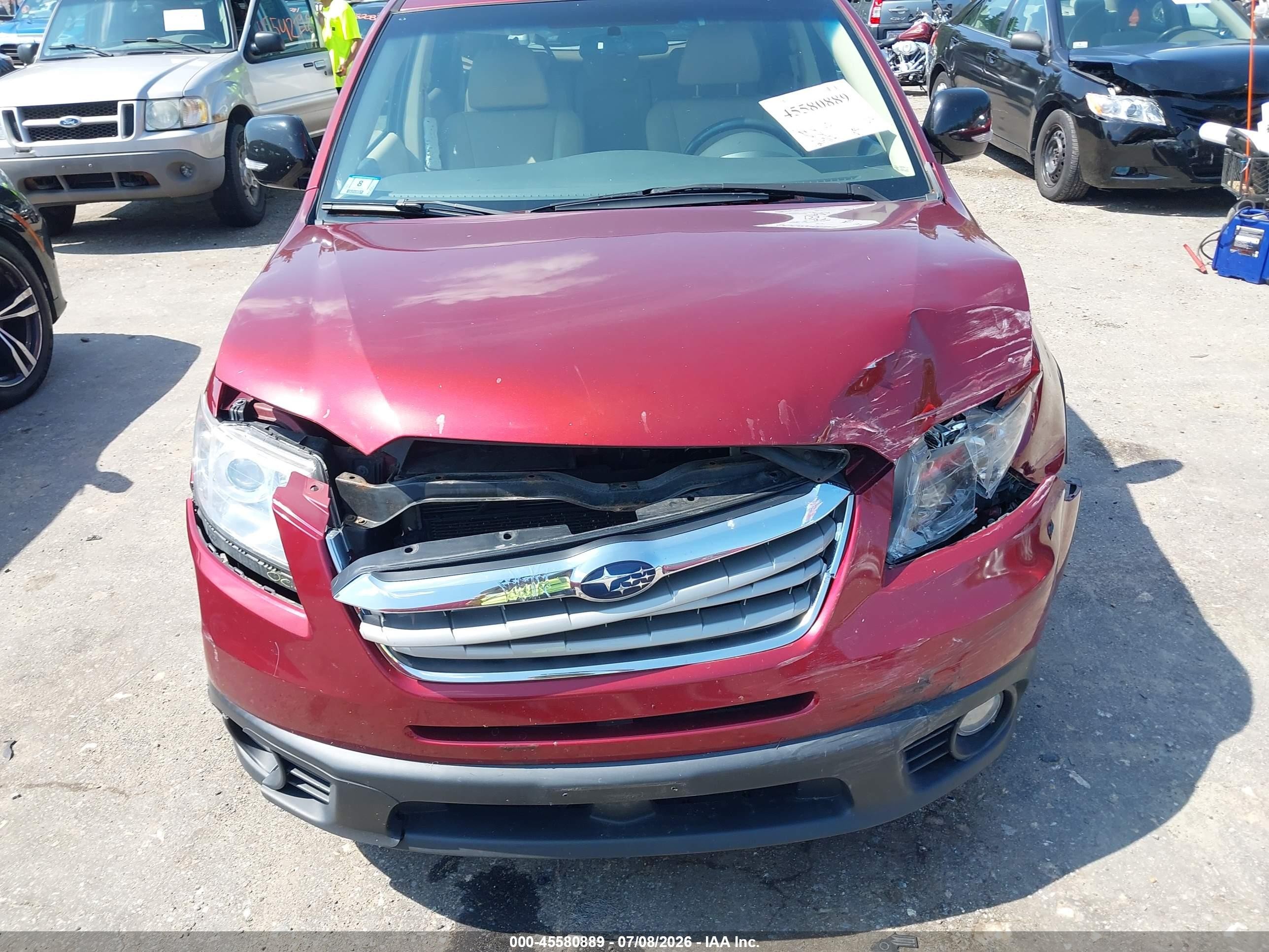 2009 Subaru Tribeca Limited 5-passenger Red vin: 4S4WX92DX94407769