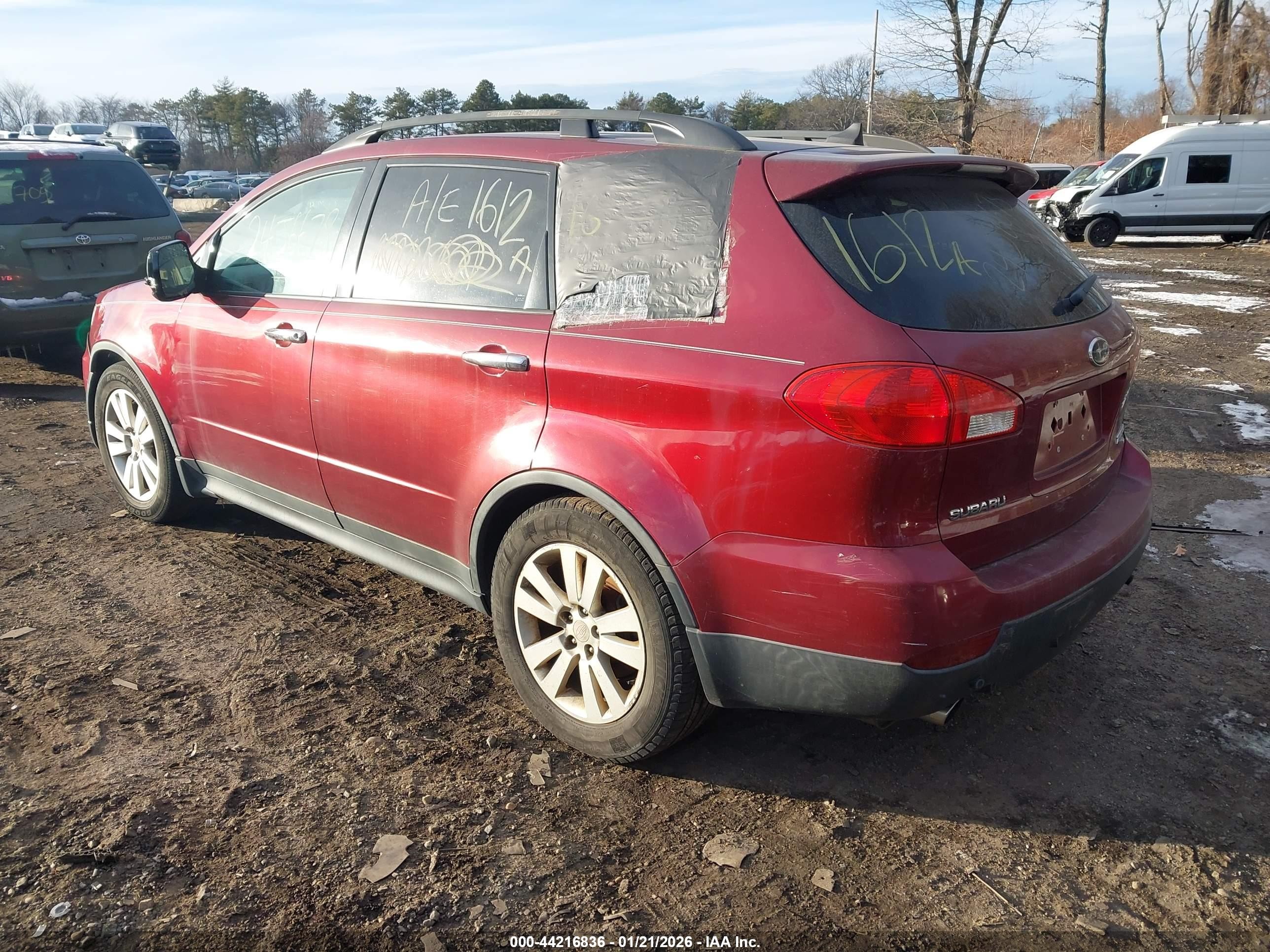 2009 Subaru Tribeca Limited 5-passenger Red vin: 4S4WX93D894401435