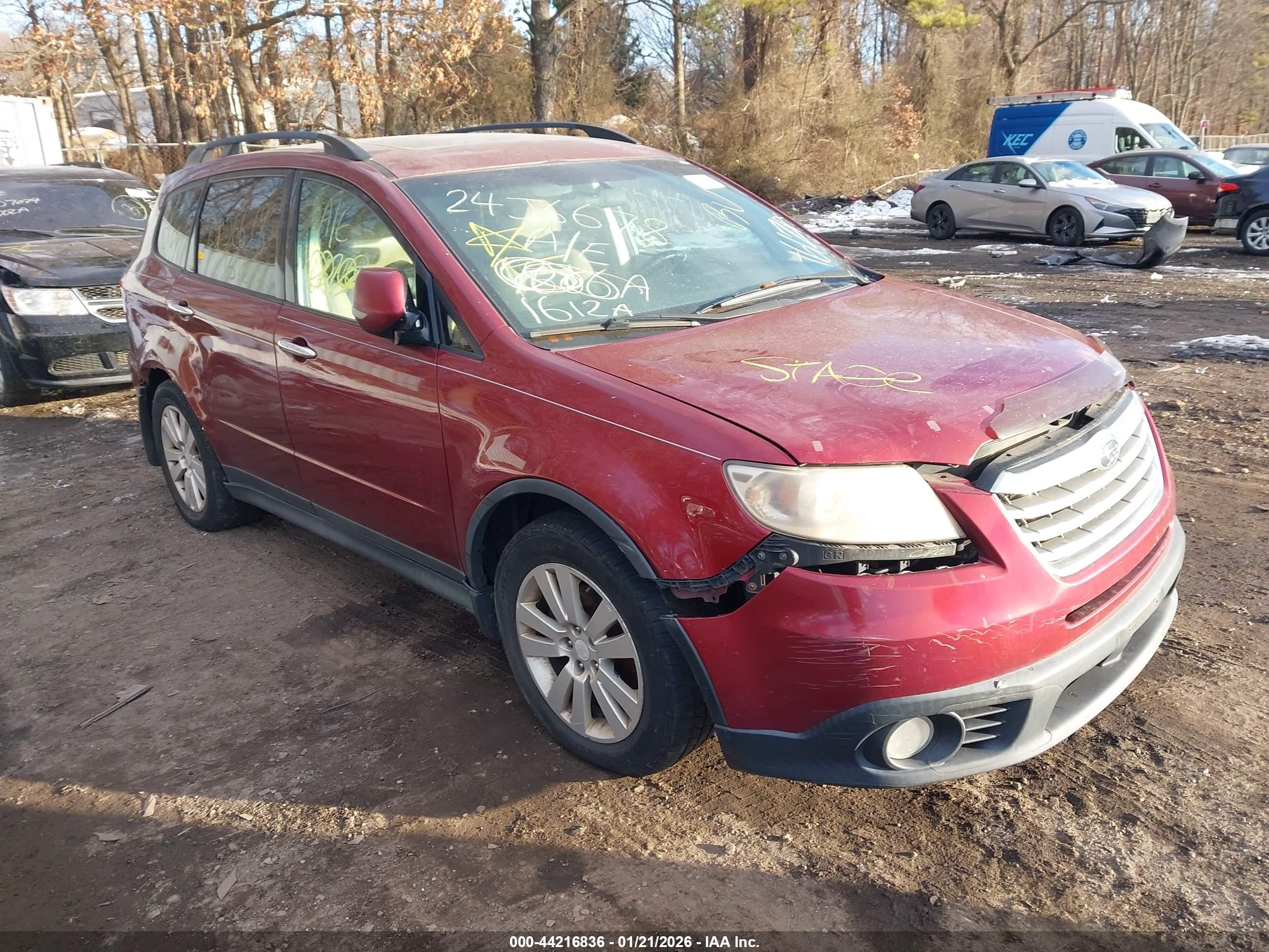 2009 Subaru Tribeca Limited 5-passenger Red vin: 4S4WX93D894401435