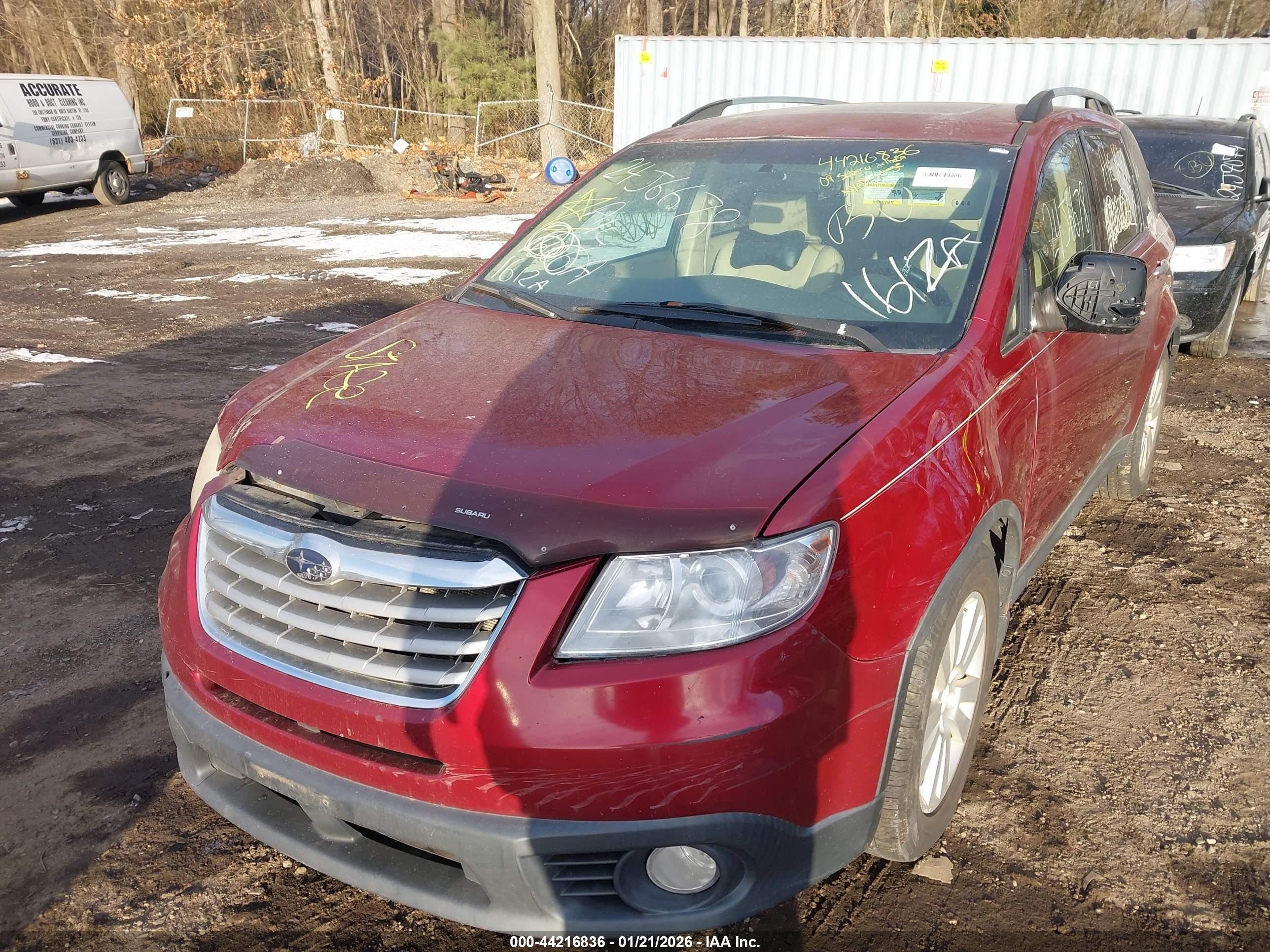 2009 Subaru Tribeca Limited 5-passenger Red vin: 4S4WX93D894401435