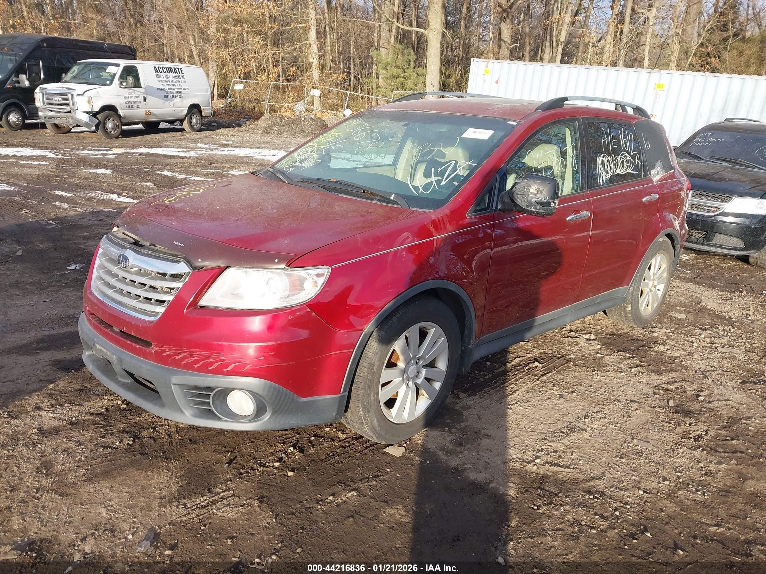 2009 Subaru Tribeca Limited 5-passenger Red vin: 4S4WX93D894401435