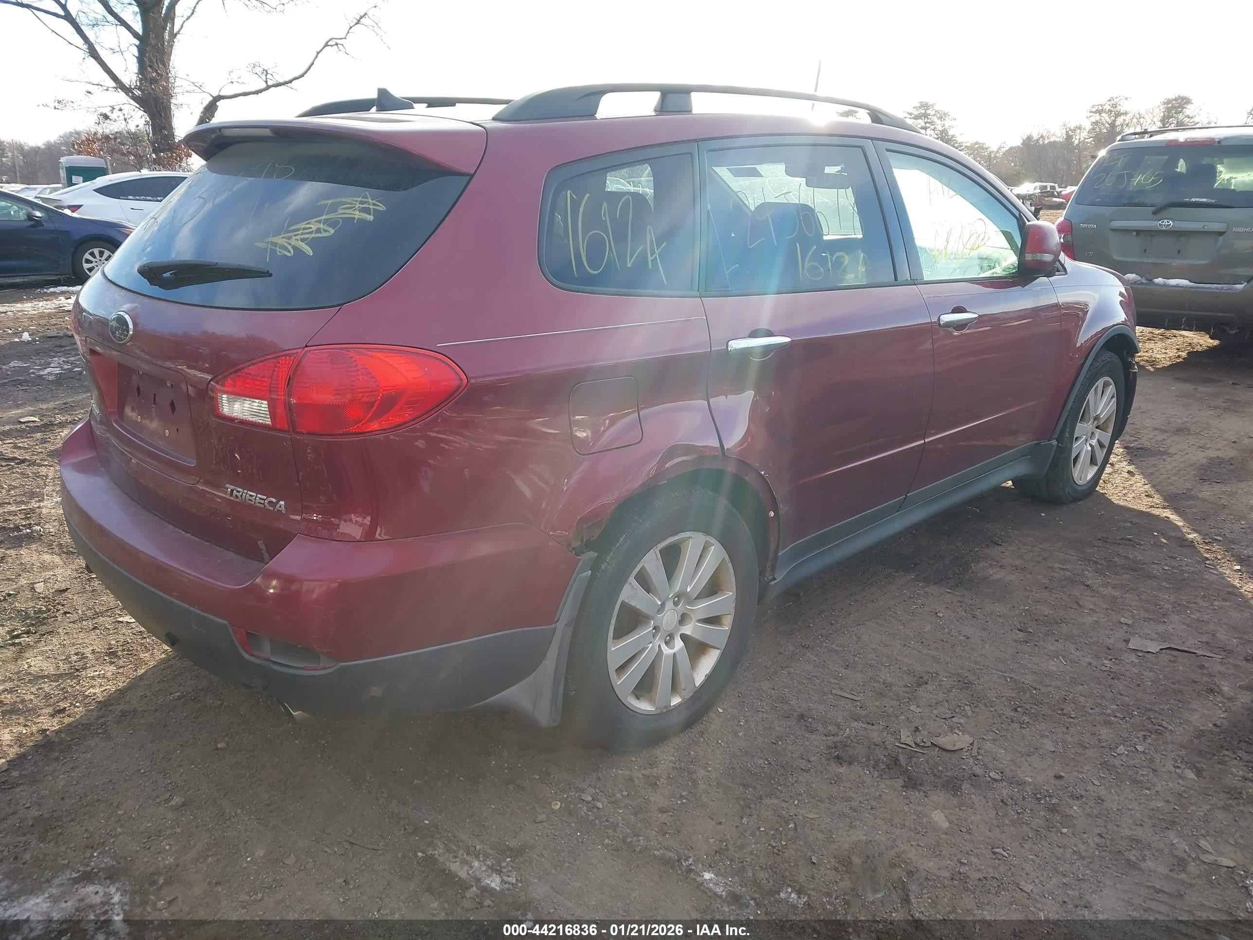 2009 Subaru Tribeca Limited 5-passenger Red vin: 4S4WX93D894401435