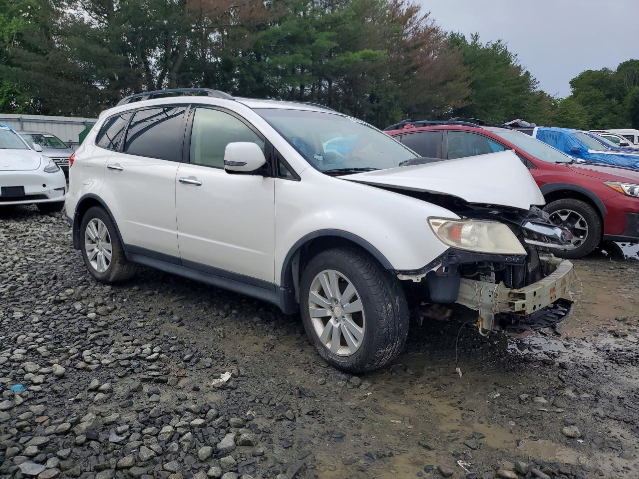 2008 Subaru Tribeca Limited White vin: 4S4WX93DX84419580