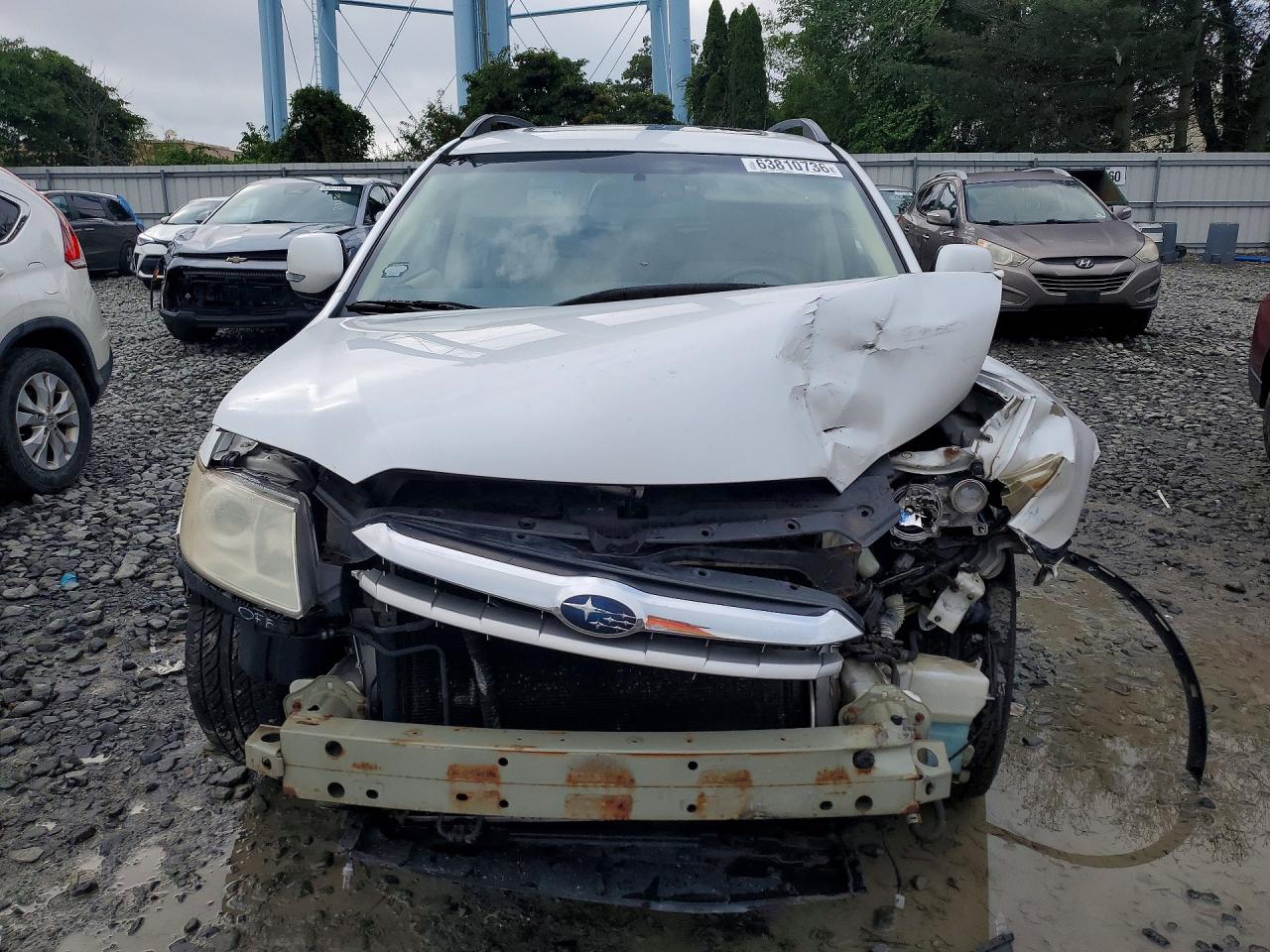 2008 Subaru Tribeca Limited White vin: 4S4WX93DX84419580