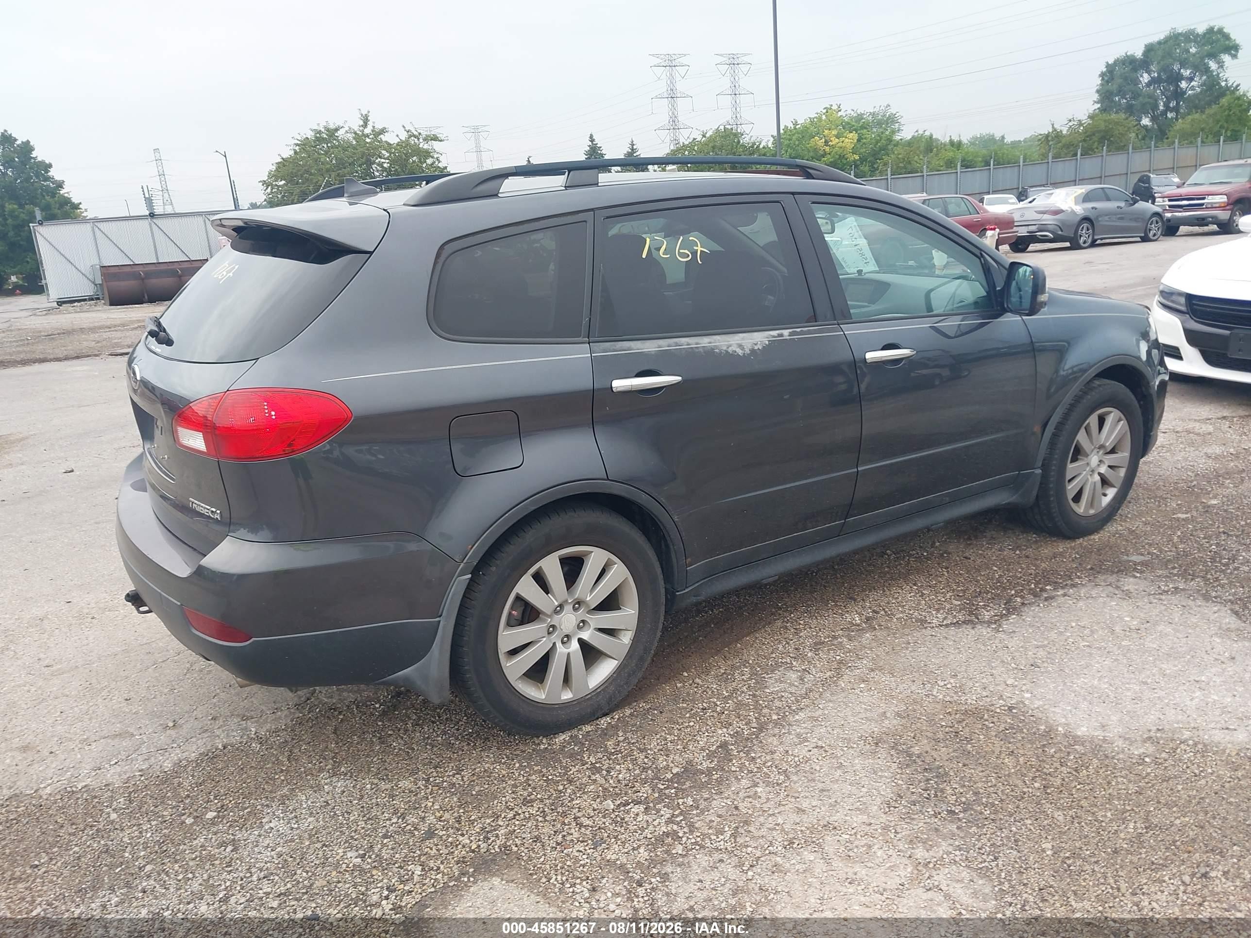 2008 Subaru Tribeca Limited 7-passenger Серый vin: 4S4WX98D084418432