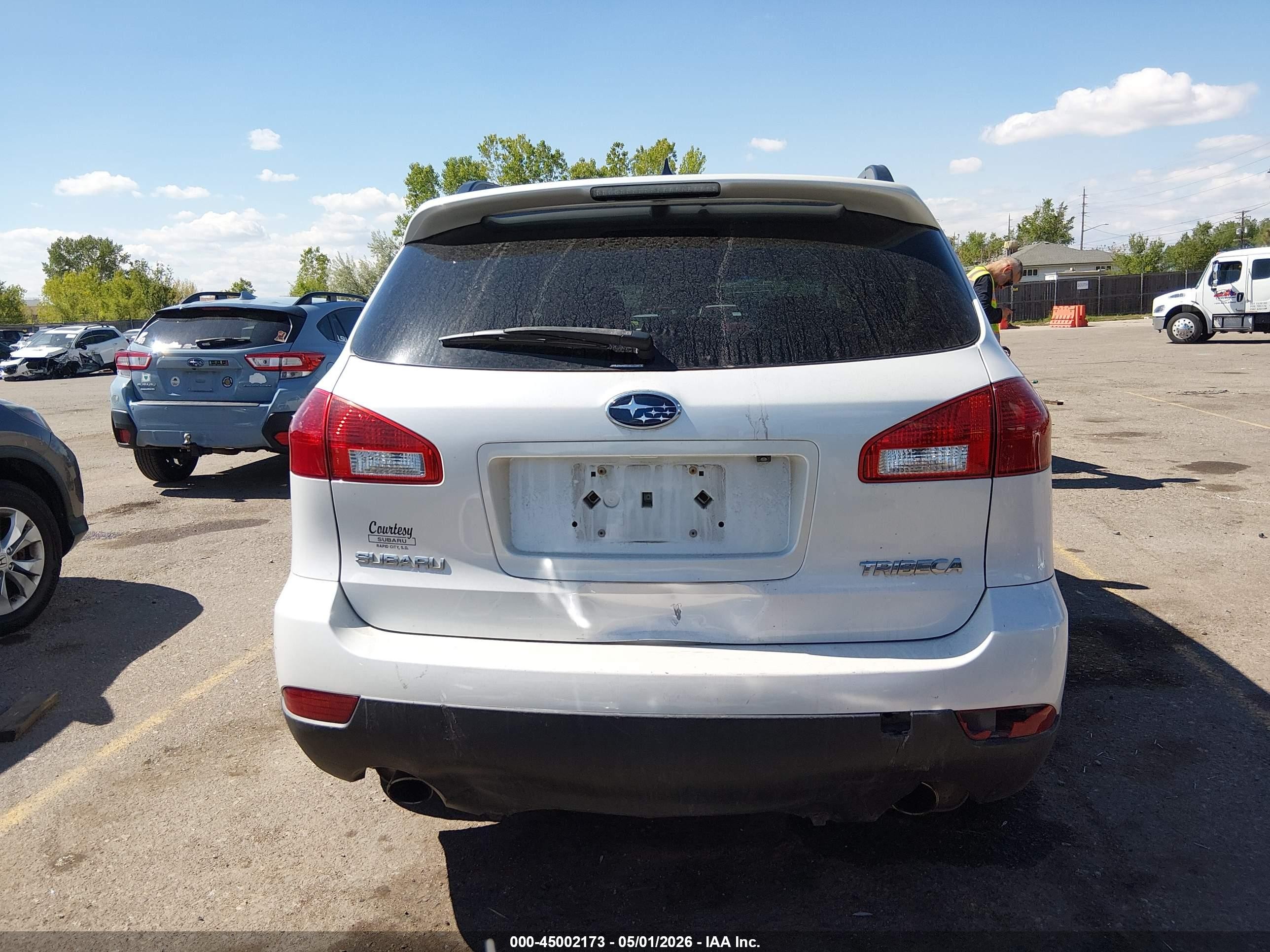 2009 Subaru Tribeca Limited 7-passenger Белый vin: 4S4WX98D394400802