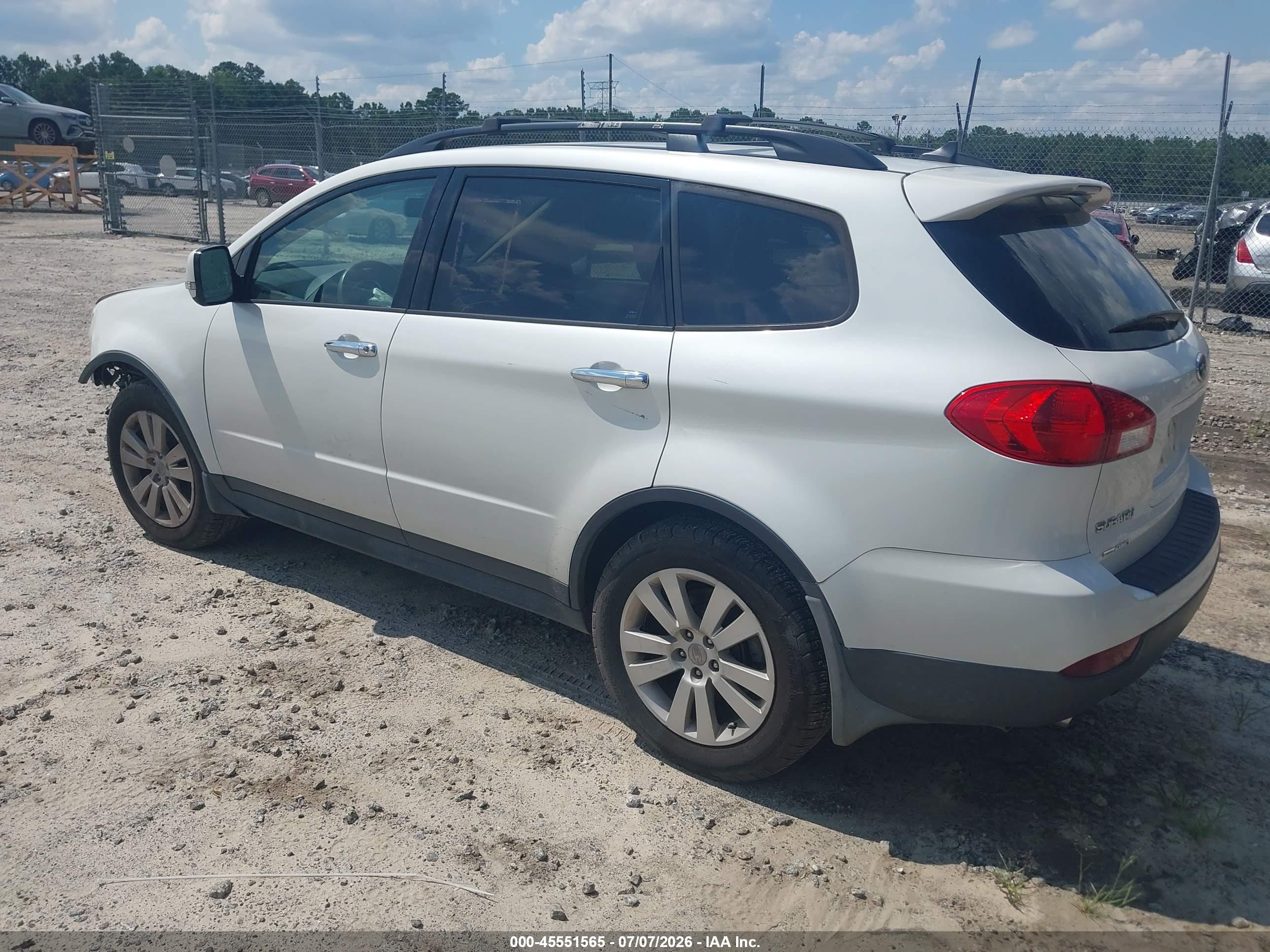 2011 Subaru Tribeca 3.6r Limited White vin: 4S4WX9GD1B4401390