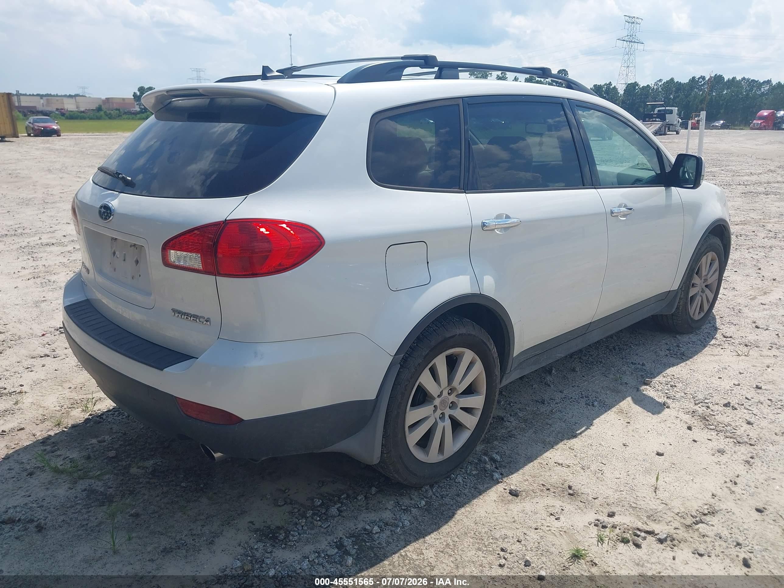 2011 Subaru Tribeca 3.6r Limited White vin: 4S4WX9GD1B4401390
