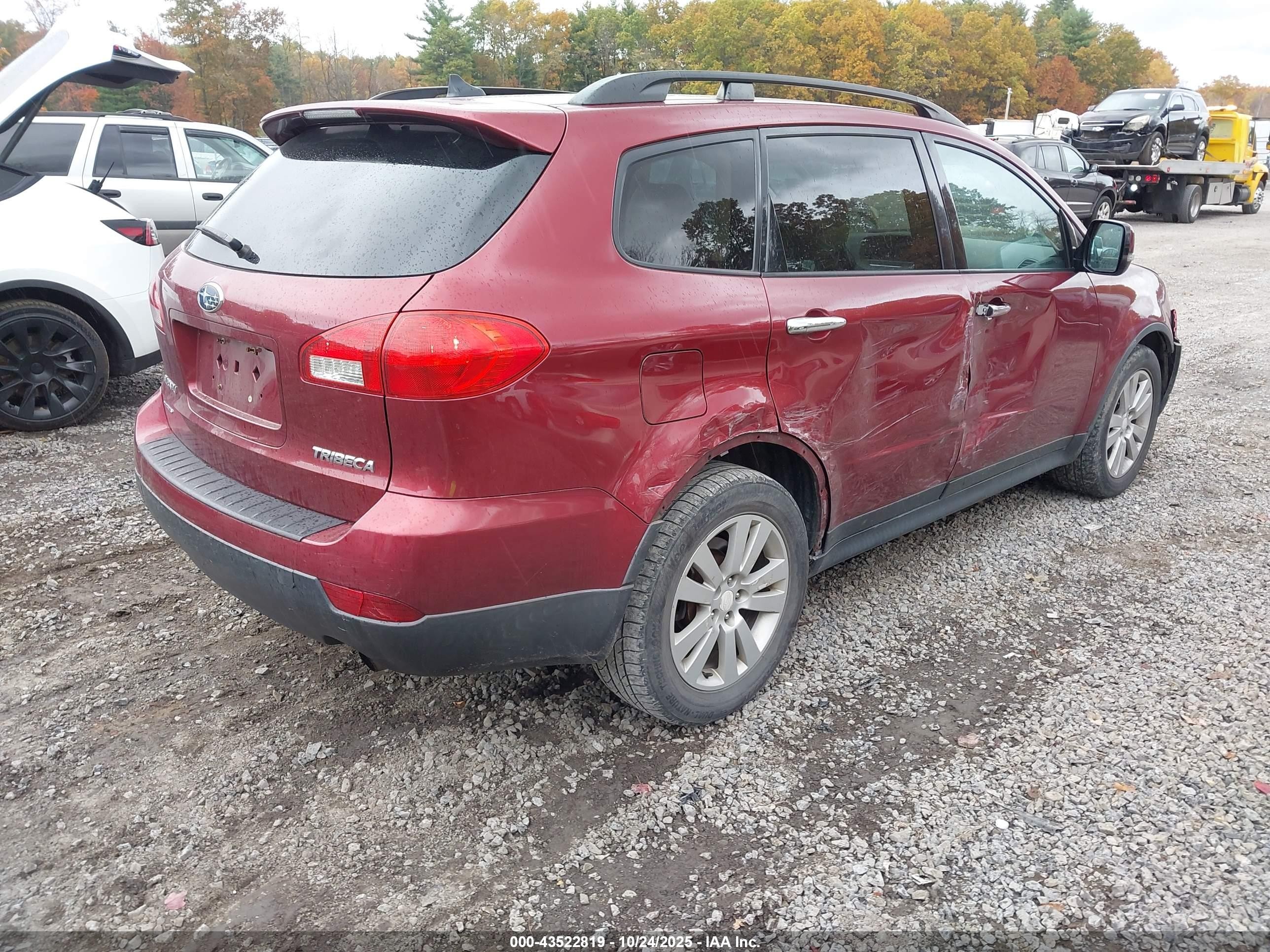 2010 Subaru Tribeca 3.6r Limited Red vin: 4S4WX9GD3A4401180