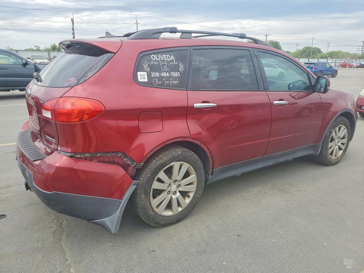 2010 Subaru Tribeca Burgundy vin: 4S4WX9GD4A4401897