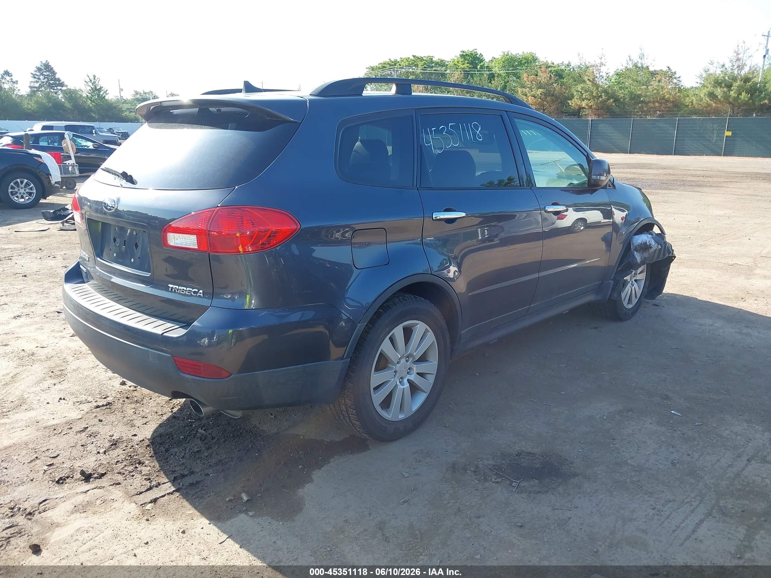 2011 Subaru Tribeca 3.6r Limited Gray vin: 4S4WX9GD4B4401724
