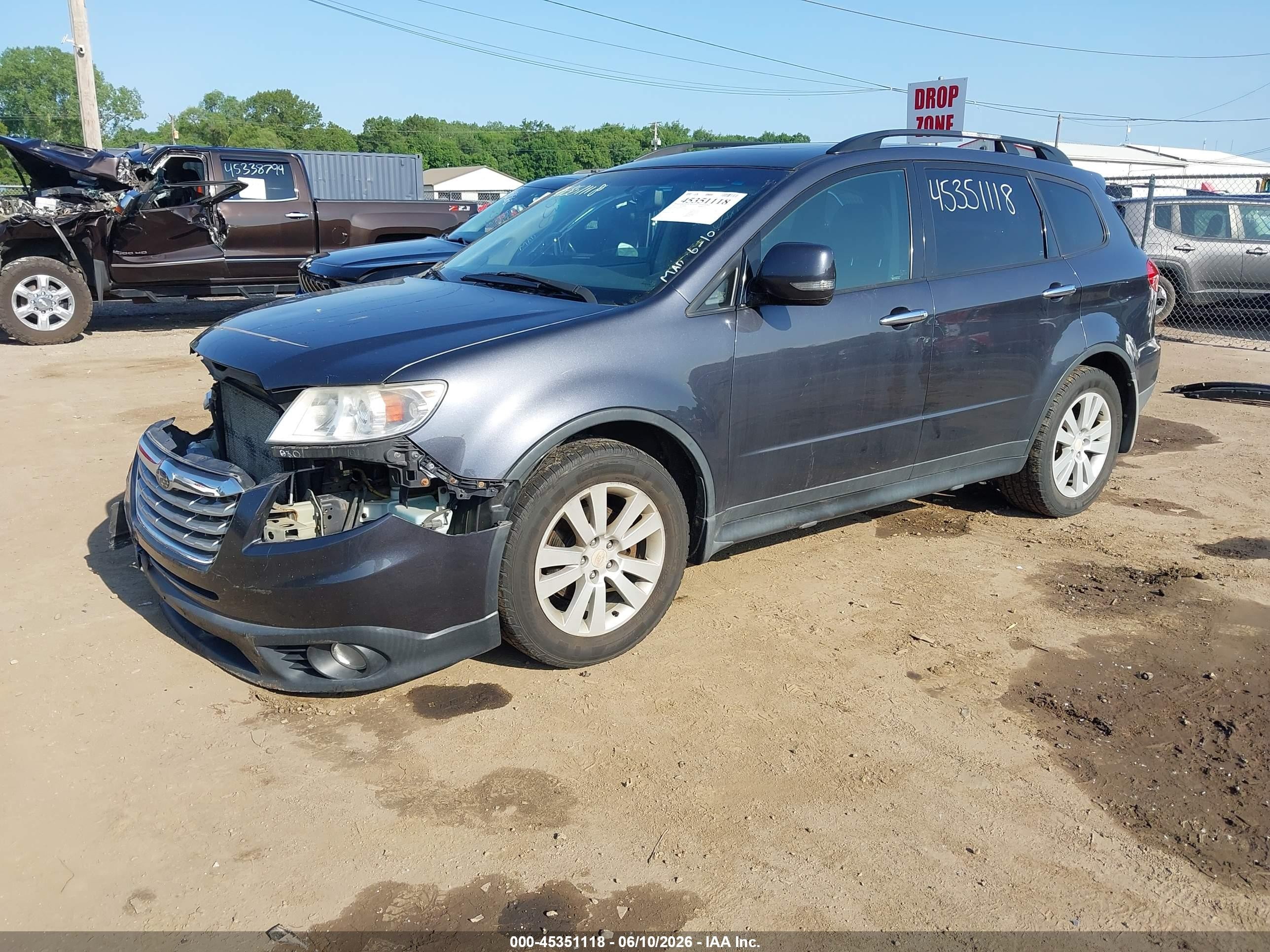 2011 Subaru Tribeca 3.6r Limited Gray vin: 4S4WX9GD4B4401724