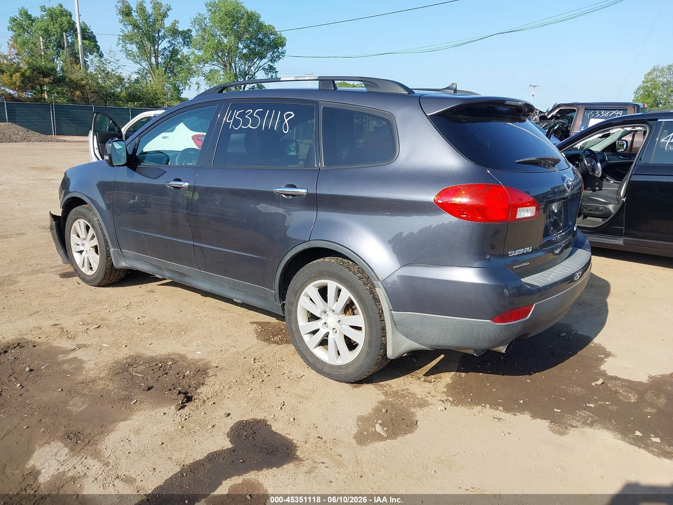 2011 Subaru Tribeca 3.6r Limited Gray vin: 4S4WX9GD4B4401724