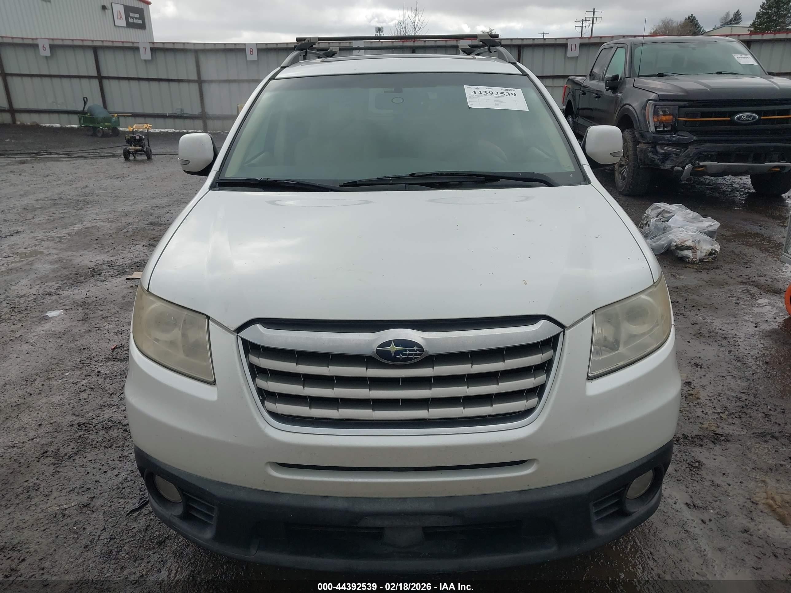 2010 Subaru Tribeca 3.6r Limited White vin: 4S4WX9GD5A4401777
