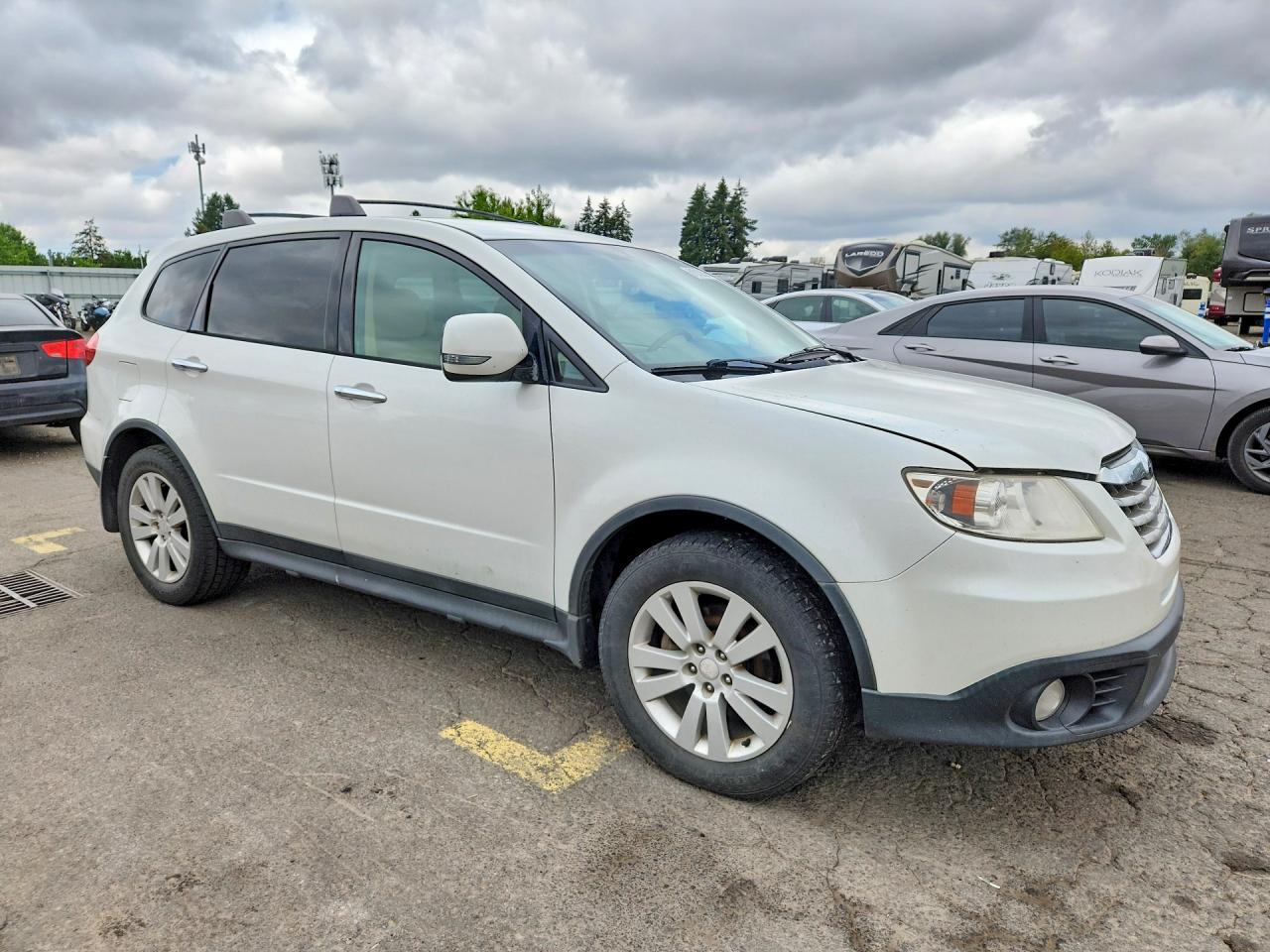2010 Subaru Tribeca Limited White vin: 4S4WX9GD6A4401433