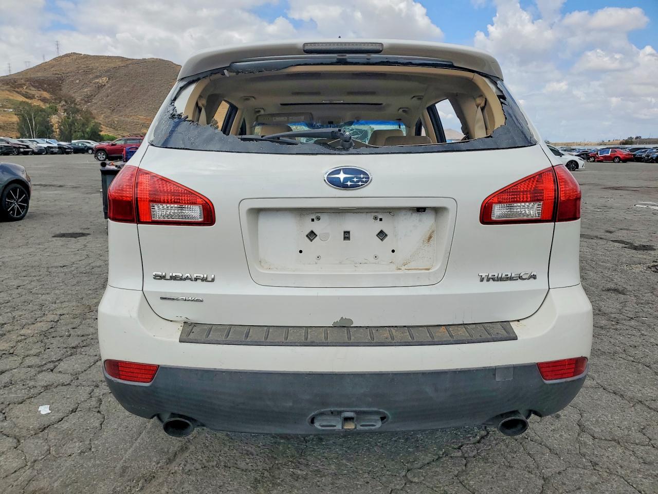 2011 Subaru Tribeca Limited White vin: 4S4WX9GD8B4402486