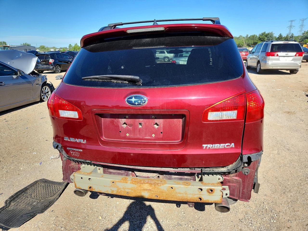 2012 Subaru Tribeca Limited Красный vin: 4S4WX9GD8C4401355