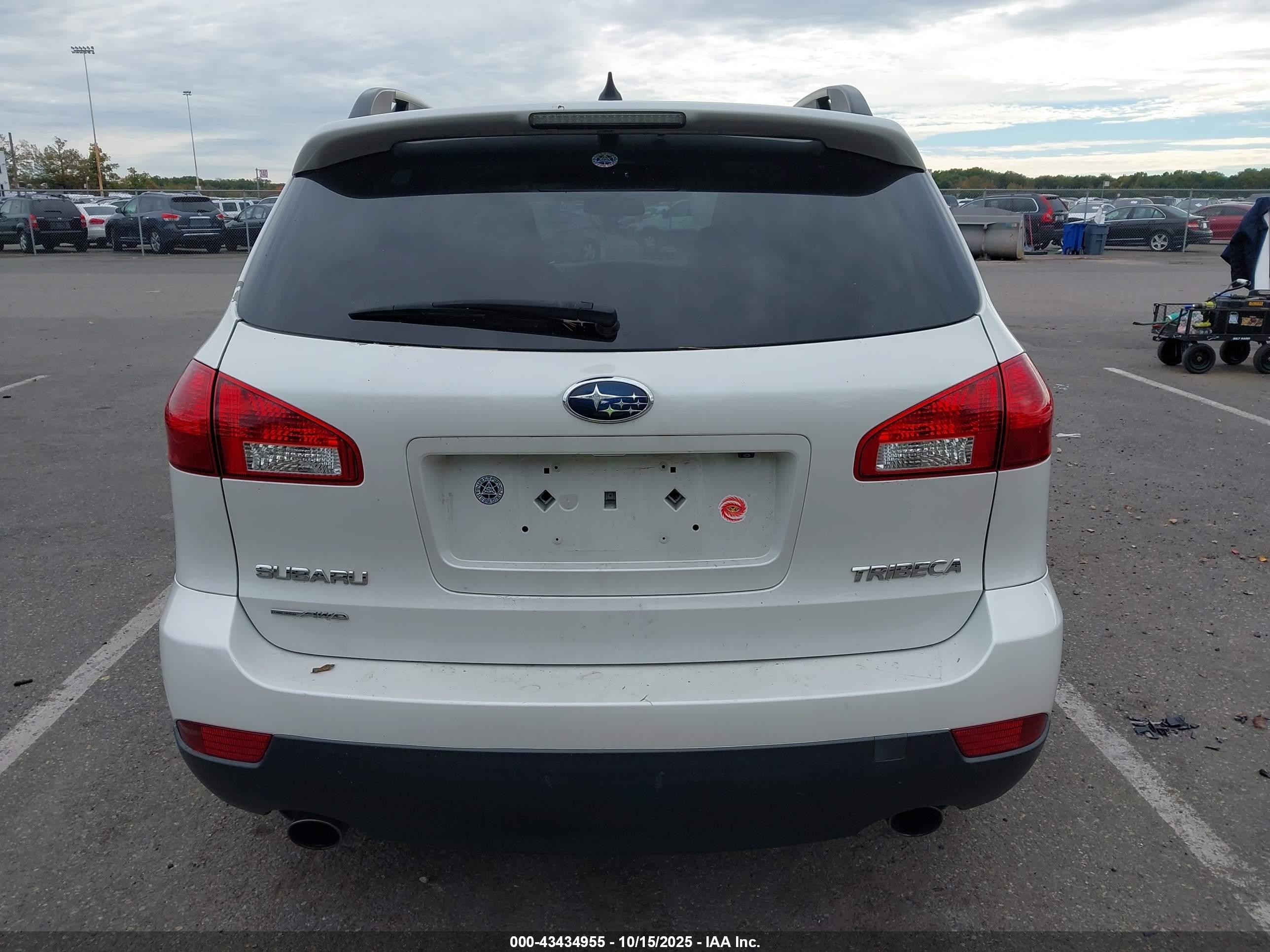 2014 Subaru Tribeca 3.6r Limited White vin: 4S4WX9GD9E4400654