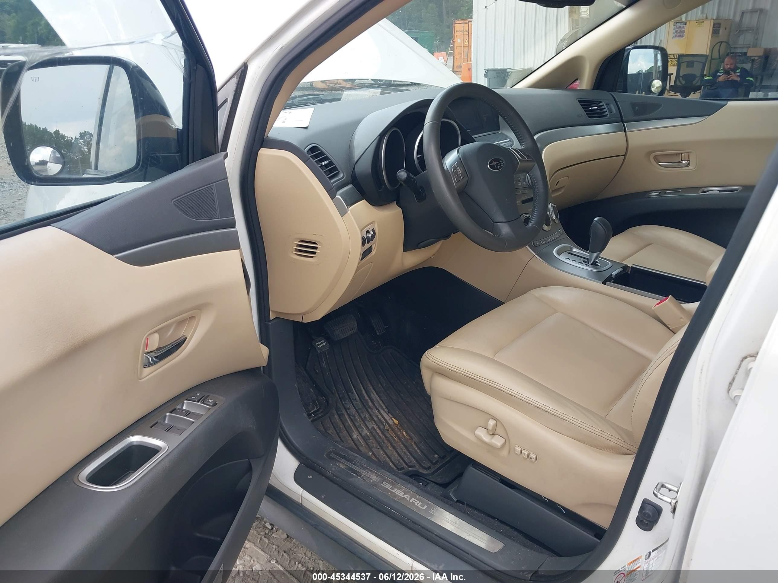 2014 Subaru Tribeca 3.6r Limited White vin: 4S4WX9GDXE4400789