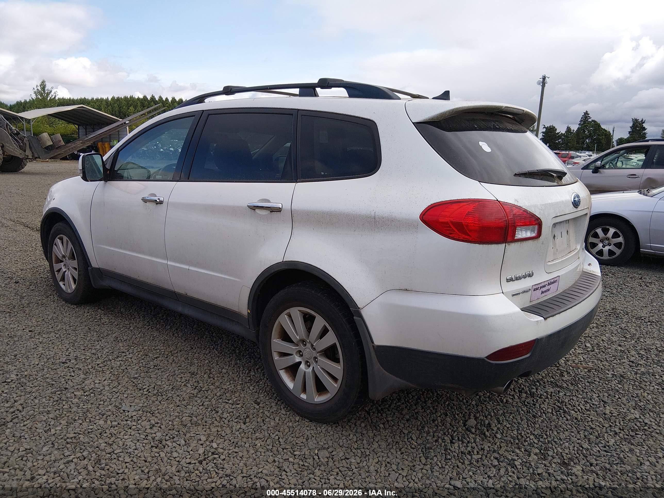 2013 Subaru Tribeca 3.6r Limited Белый vin: 4S4WX9HD1D4401696