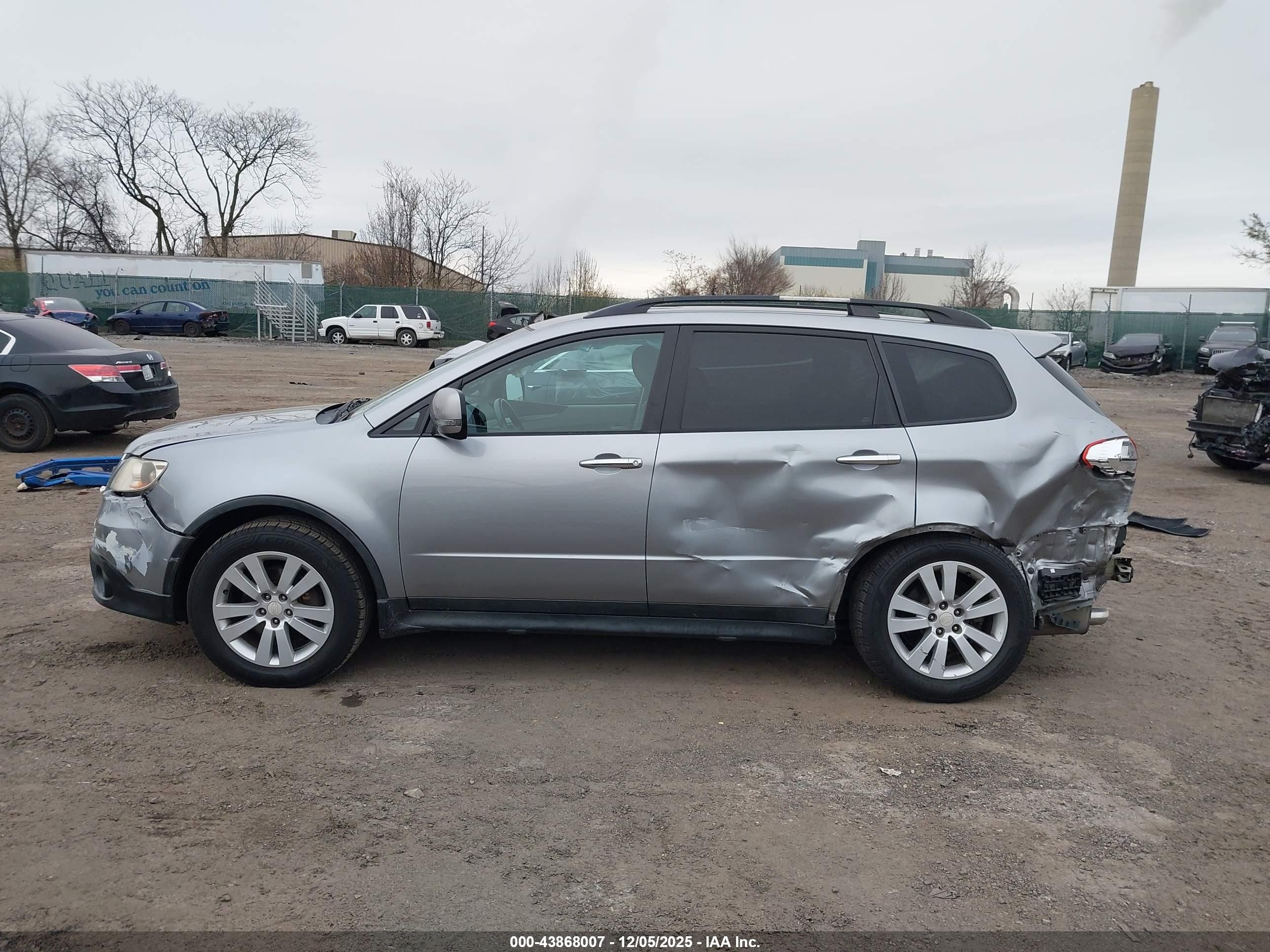 2010 Subaru Tribeca 3.6r Limited Silver vin: 4S4WX9HD4A4402501