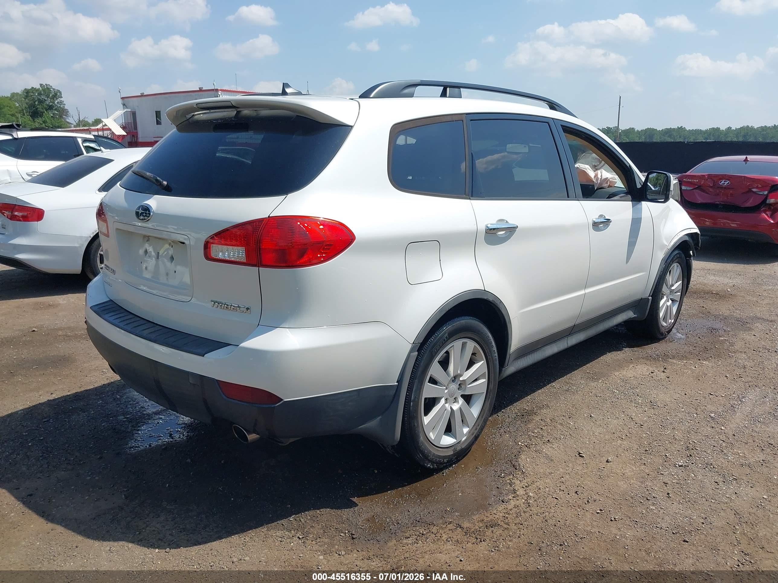 2013 Subaru Tribeca 3.6r Limited White vin: 4S4WX9HD5D4400549