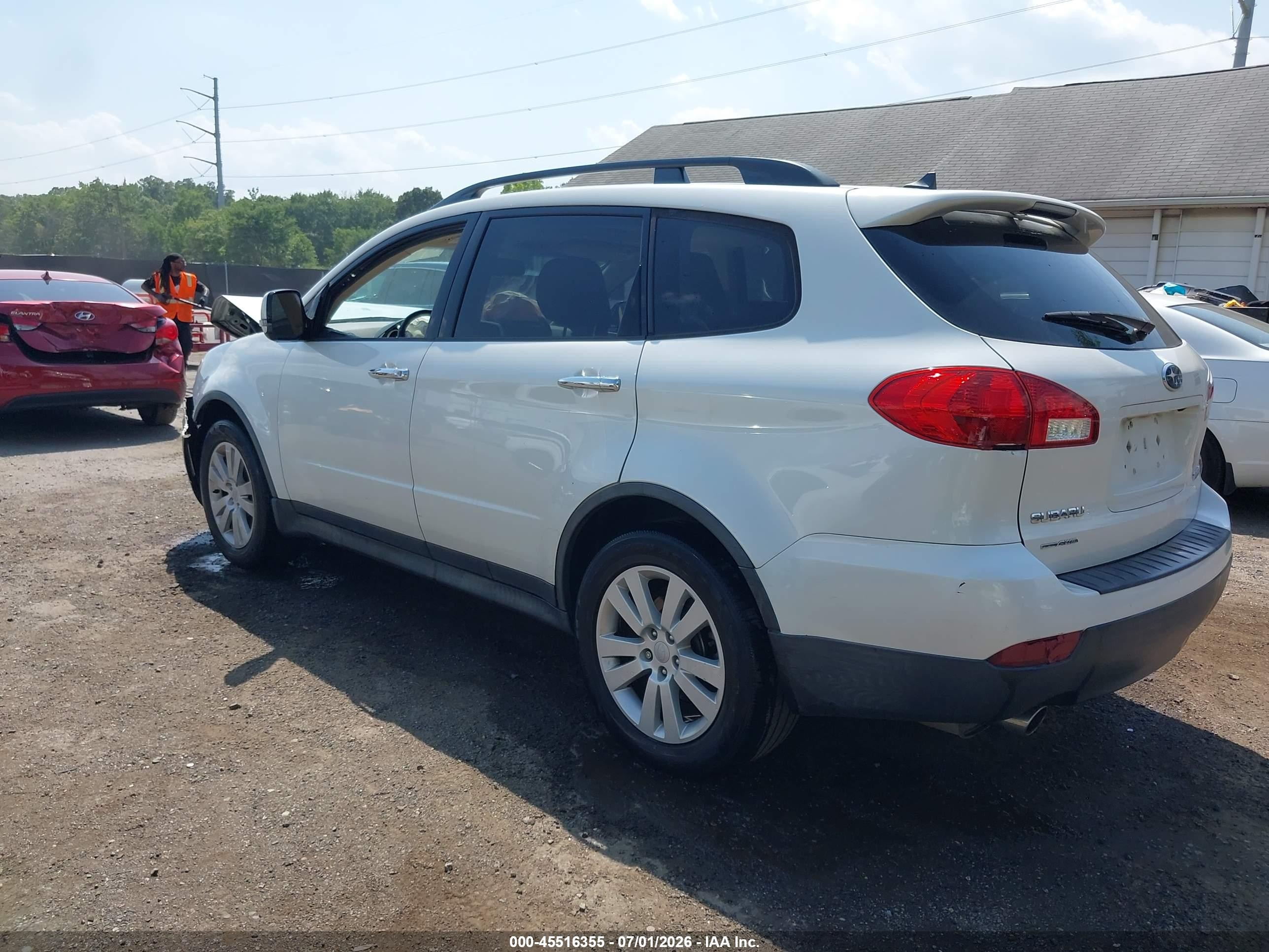 2013 Subaru Tribeca 3.6r Limited White vin: 4S4WX9HD5D4400549