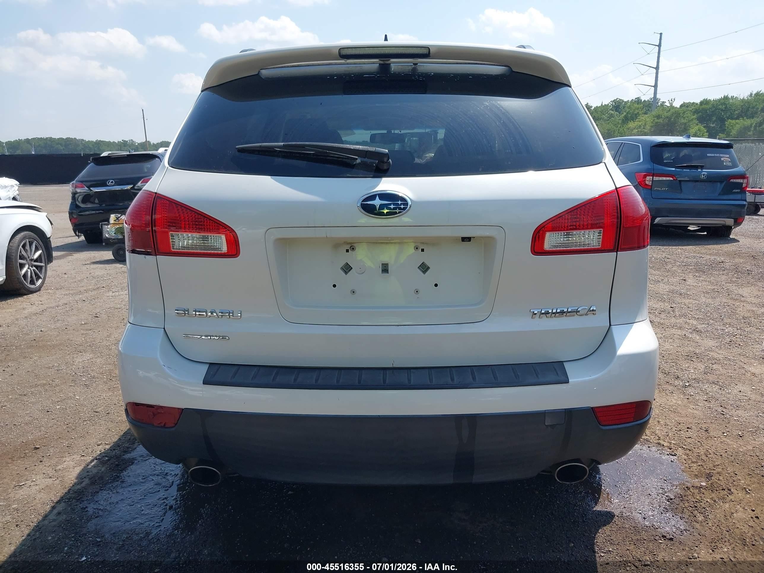 2013 Subaru Tribeca 3.6r Limited White vin: 4S4WX9HD5D4400549