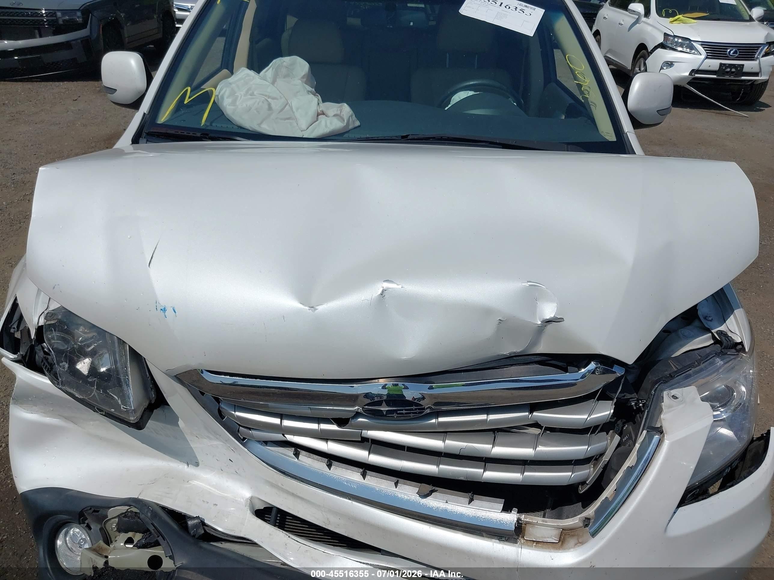2013 Subaru Tribeca 3.6r Limited White vin: 4S4WX9HD5D4400549